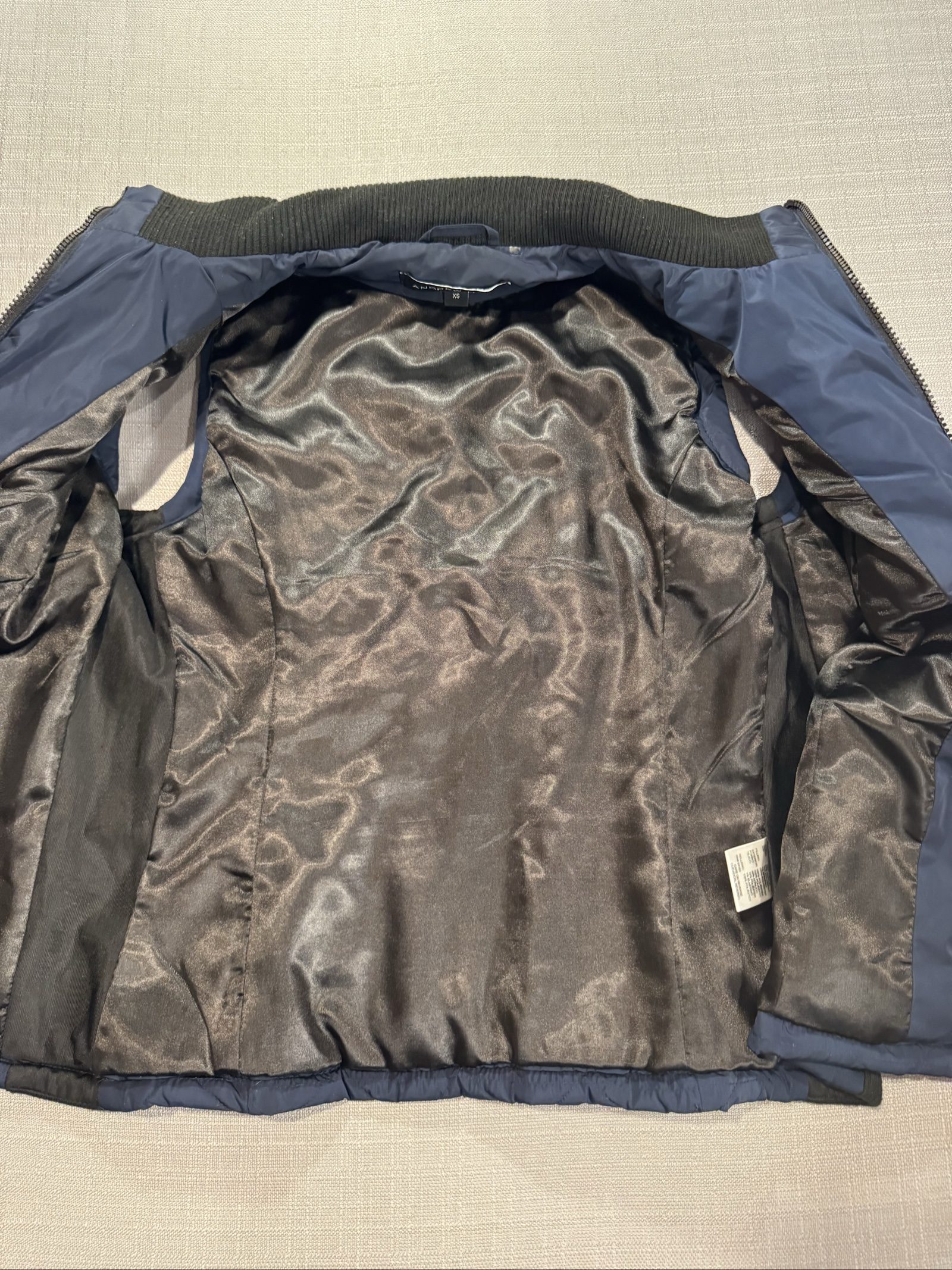 Women’s Andrew Marc Quilted Zip Vest – Navy – XS image 2