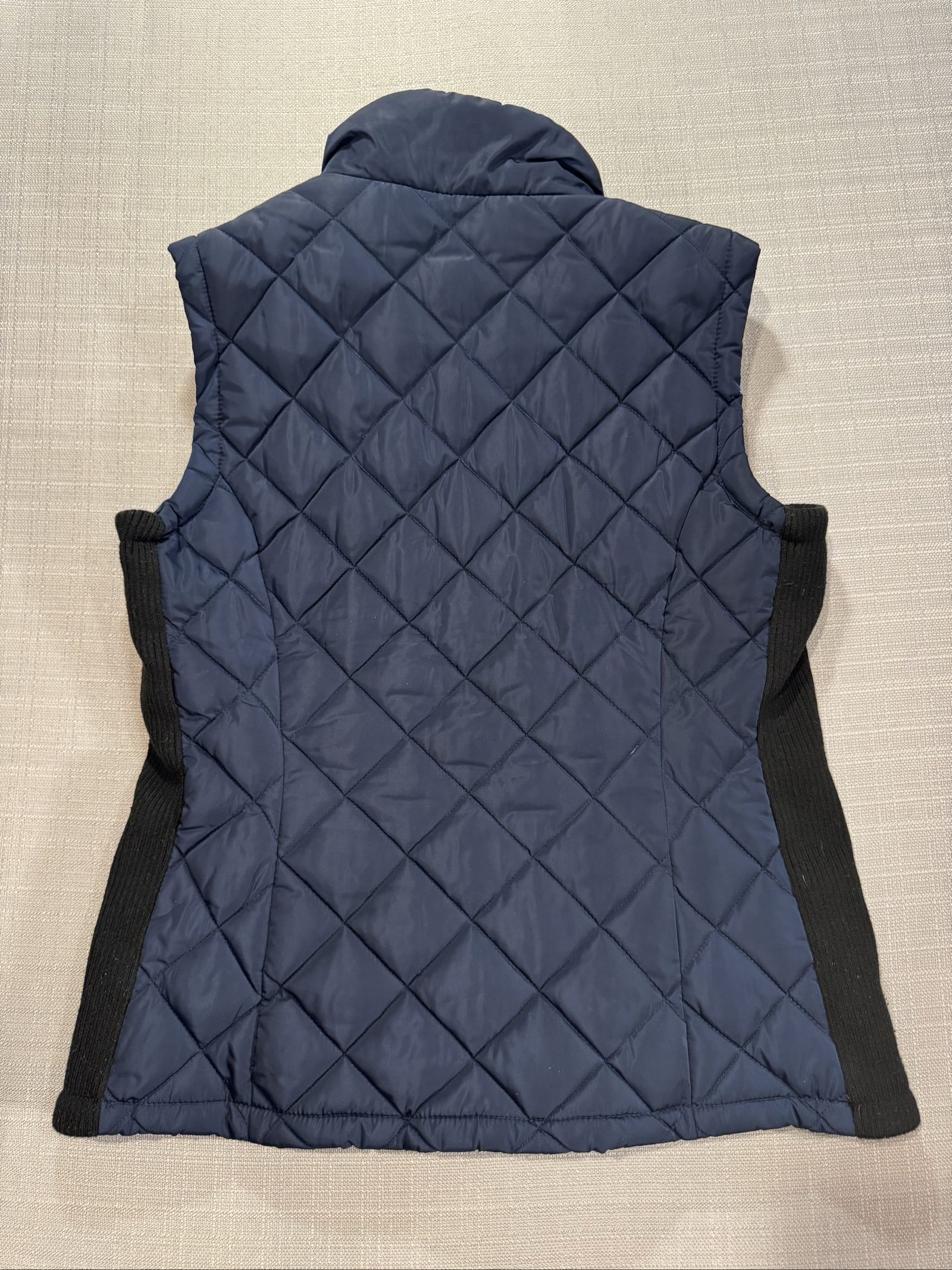 Women’s Andrew Marc Quilted Zip Vest – Navy – XS image 7