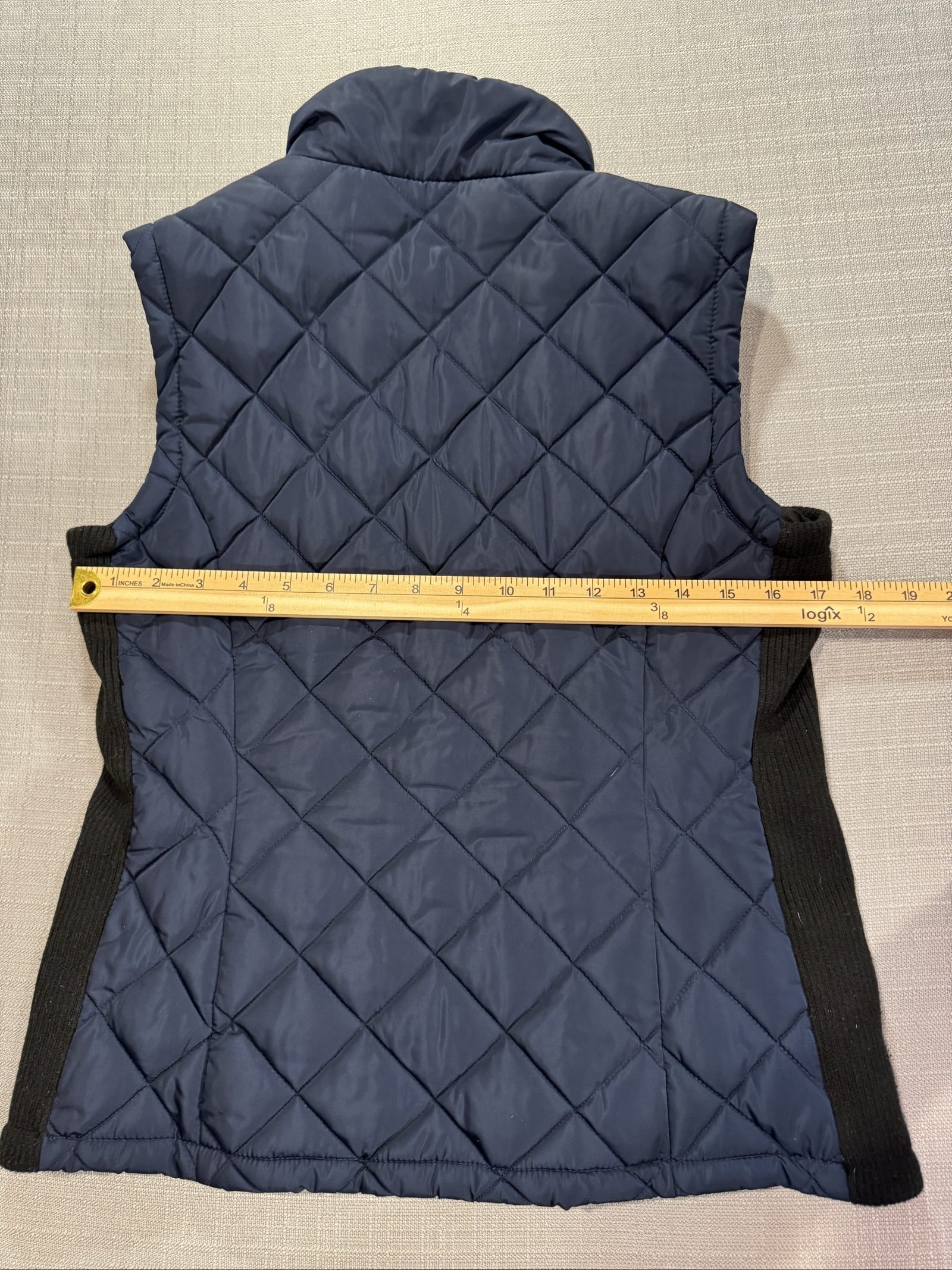 Women’s Andrew Marc Quilted Zip Vest – Navy – XS image 9