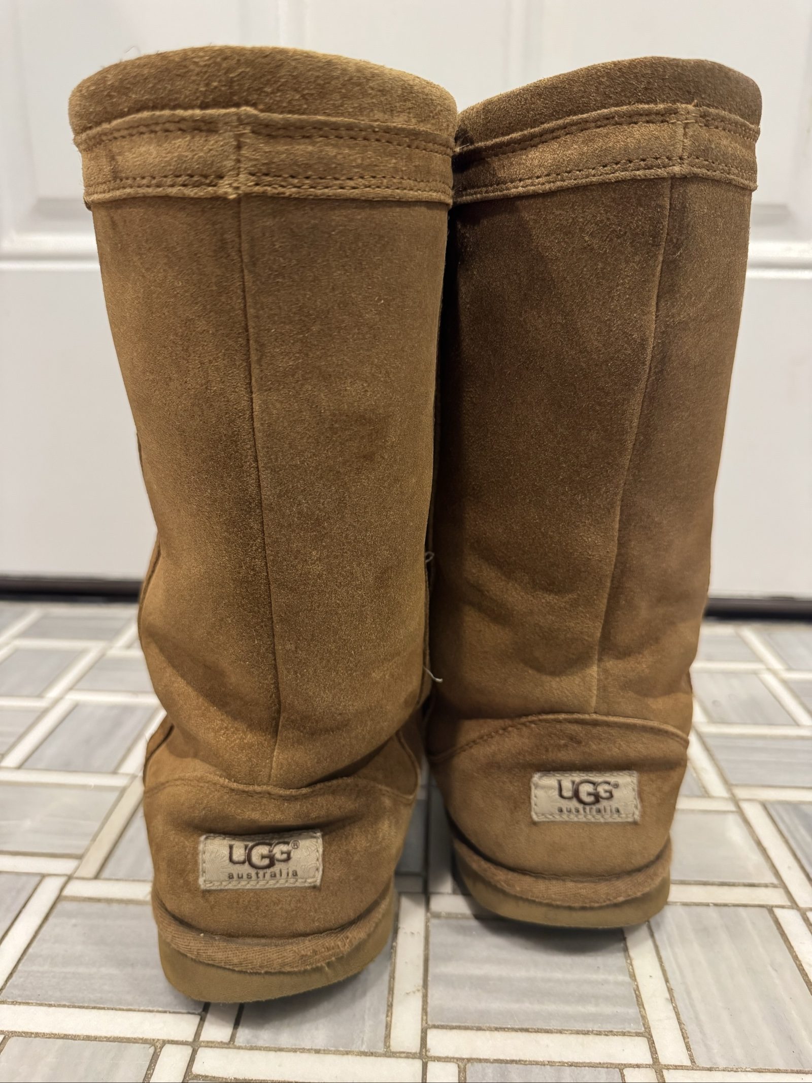 UGG Australia Women’s Classic Tall Suede Shearling Boots – Chestnut – 6 image 2