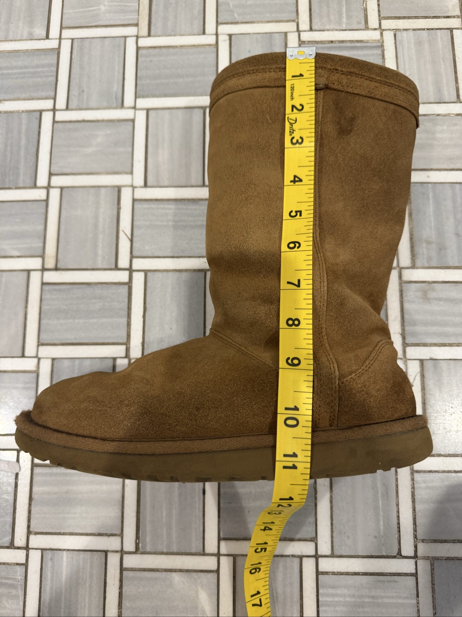 UGG Australia Women’s Classic Tall Suede Shearling Boots – Chestnut – 6 image 5