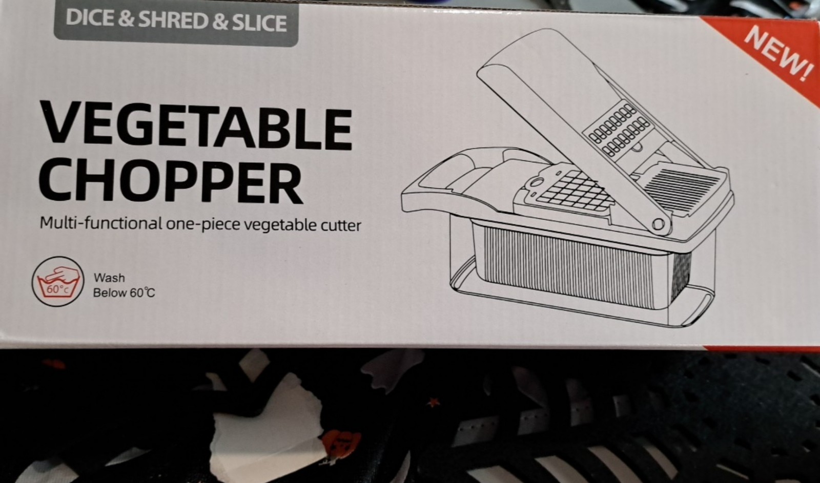 Multi-functional Vegetable Chopper 8 Blades & Accessories White & Black