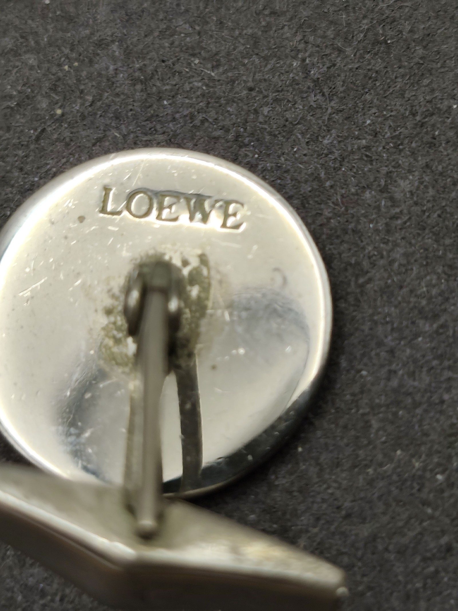 Loewe Black & Silver tone Cufflinks with Box image 3