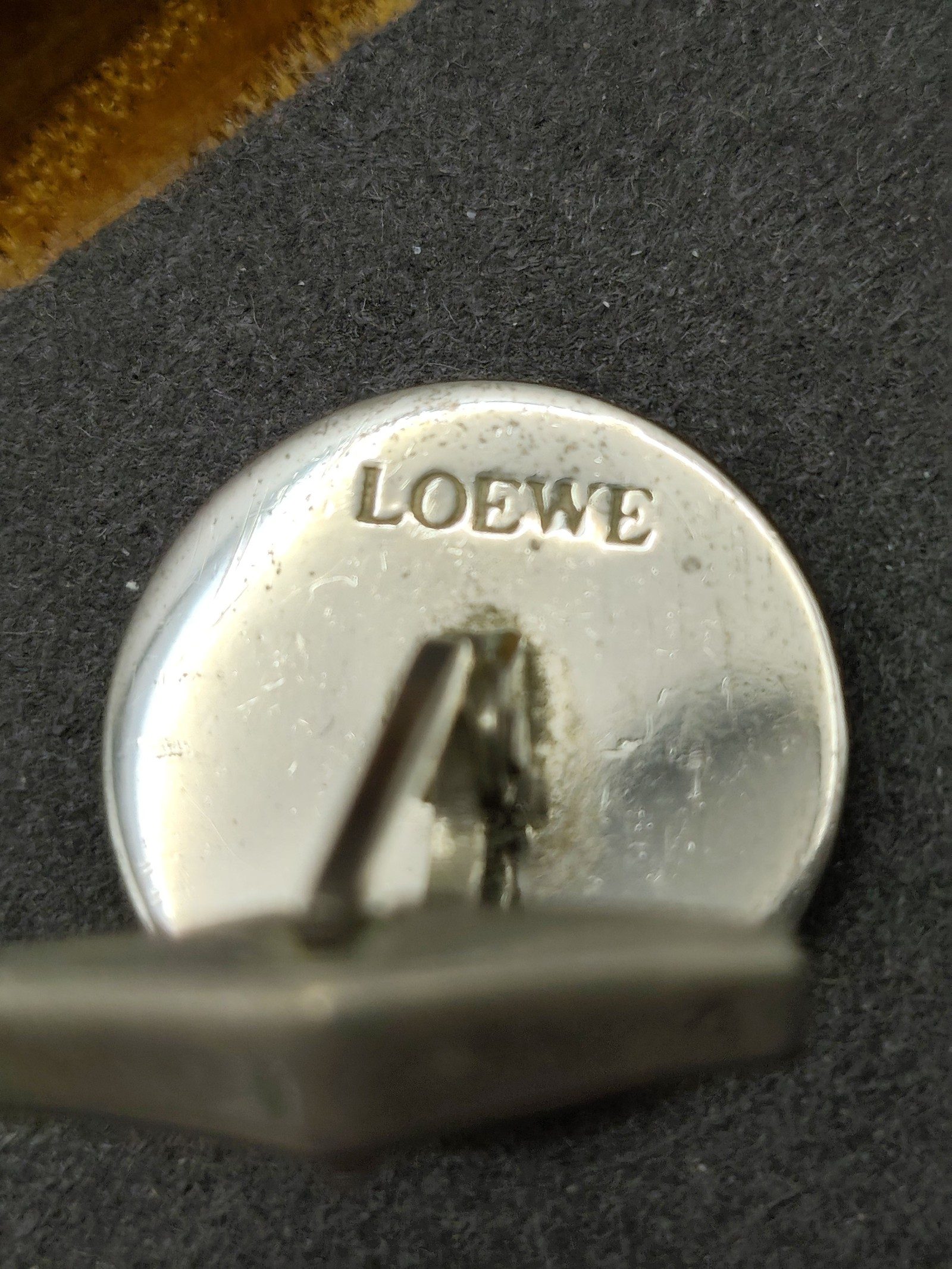 Loewe Black & Silver tone Cufflinks with Box image 4