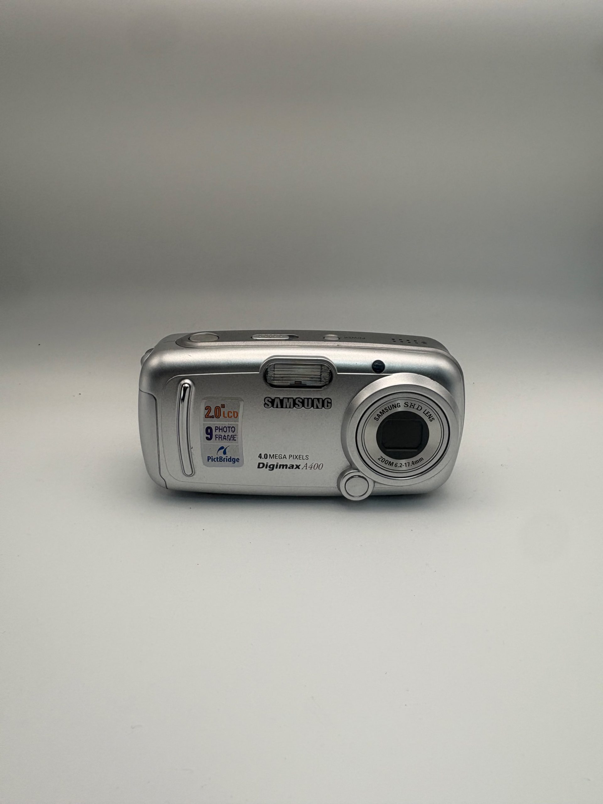 Samsung Digimax A400 Digitalkamera 4.0 MP Y2K silber mit Tasche