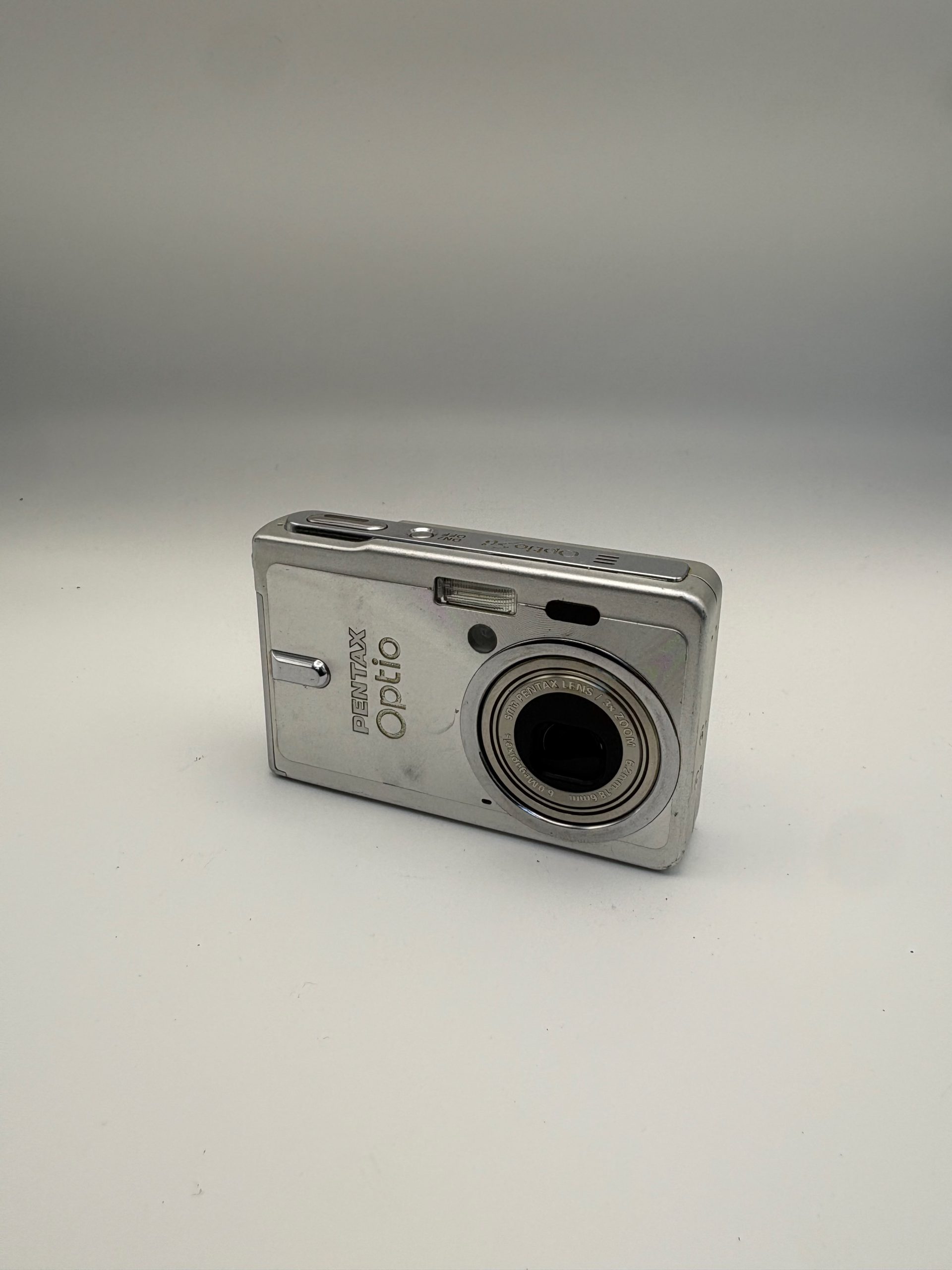 Pentax Optio S6 Digitalkamera silber Kompaktkamera Y2K funktionsgeprüft
