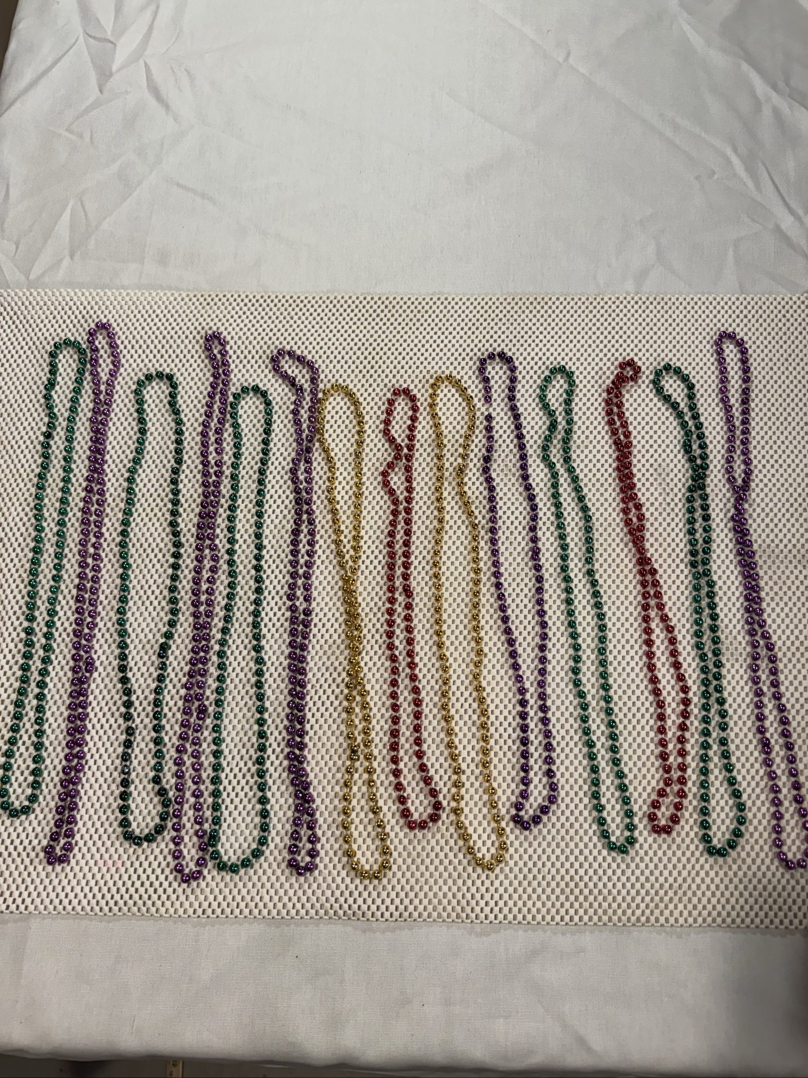 Multi-Colored Mardi Gras Beaded Necklaces Set