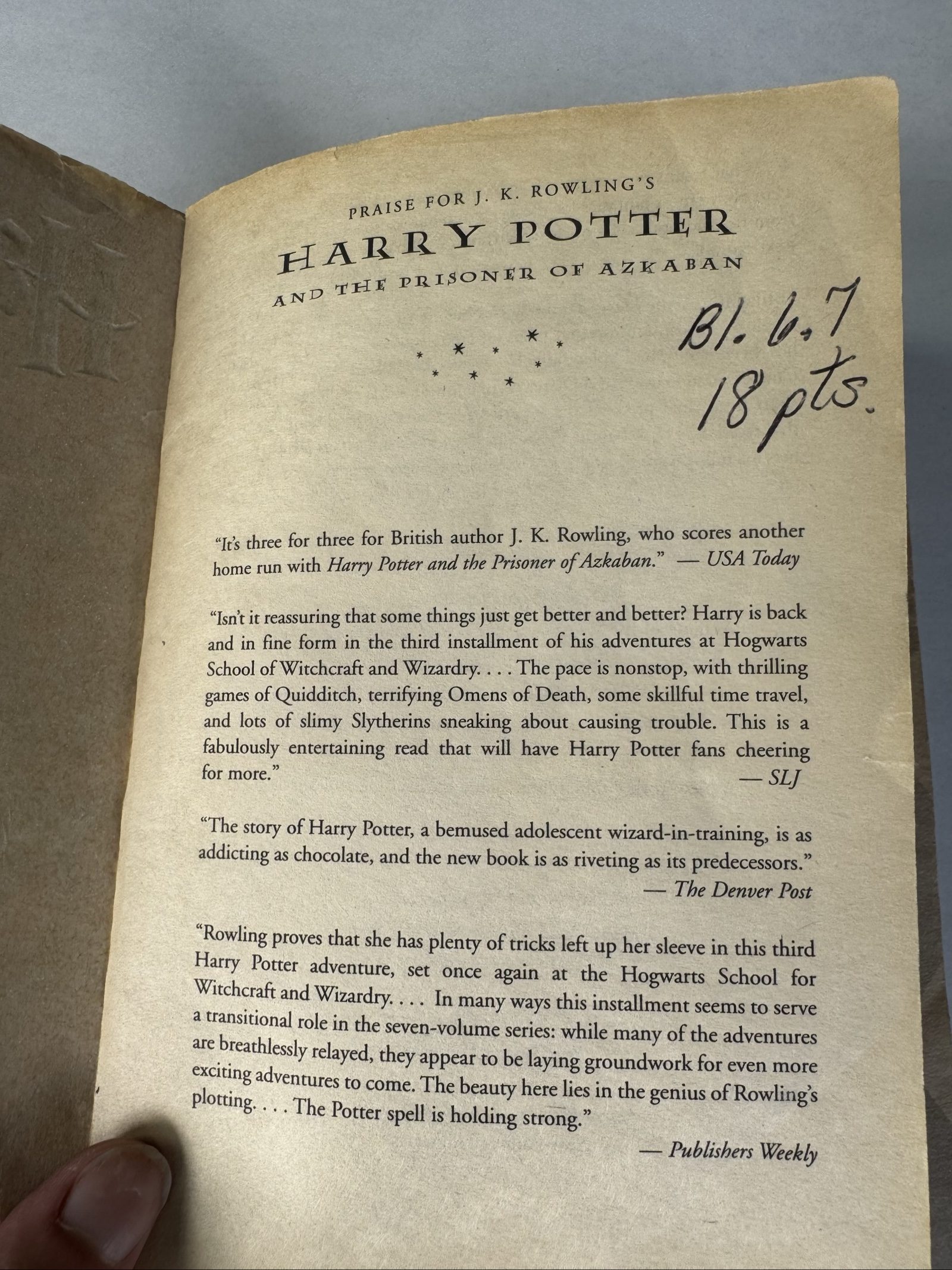 Draft READY Harry Potter and the Prisoner of Azkaban J.K. Rowling Hardcover Book image 4