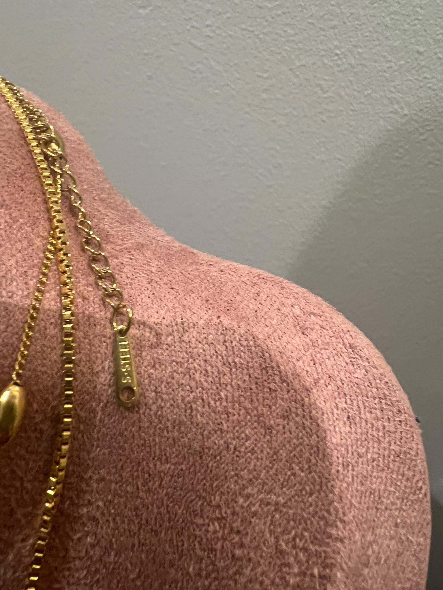 Gold Tone Two Layer Necklace image 5