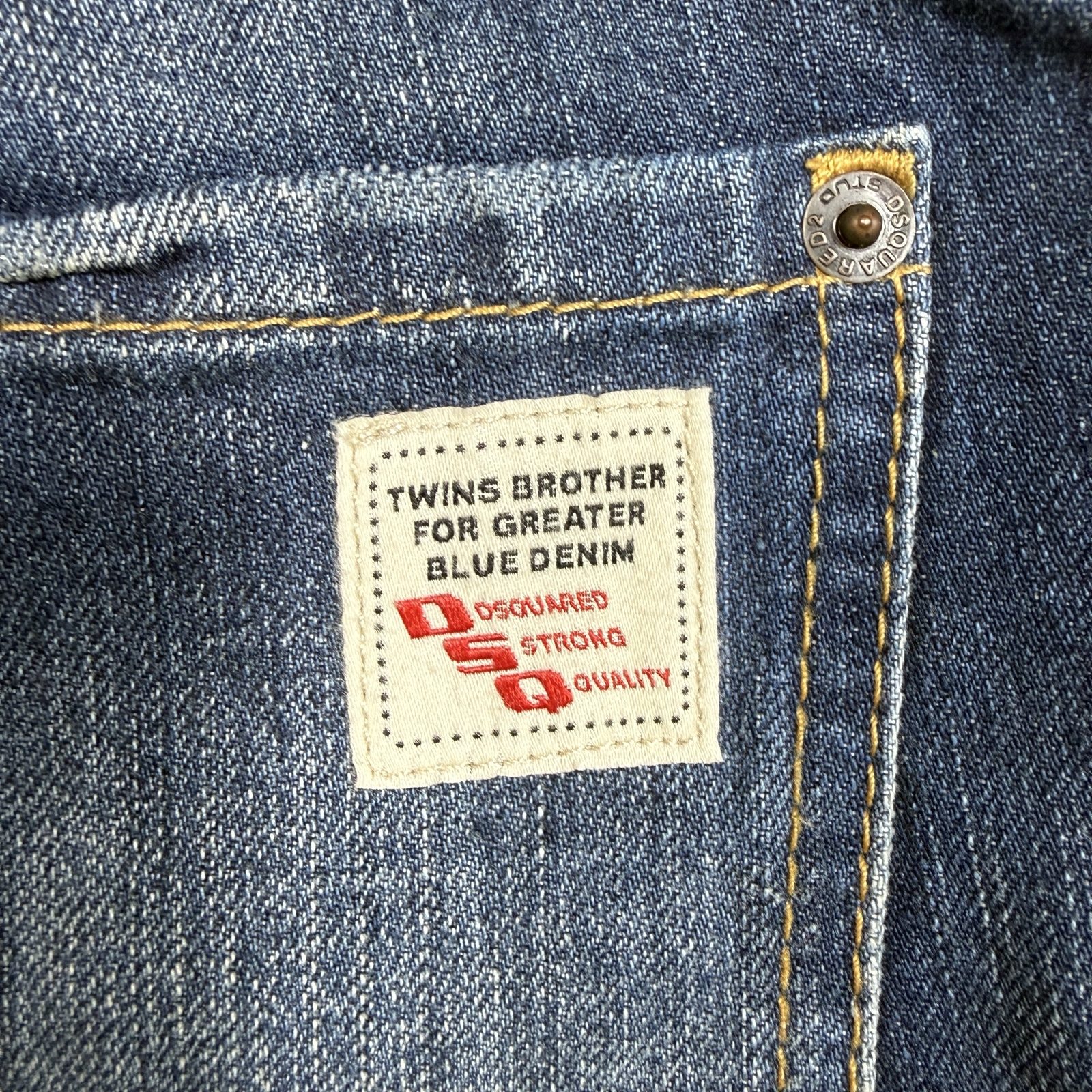 DSQUARED2 Men's Distressed Side Stripe Blue Jeans IT 46 W33 L29 image 5