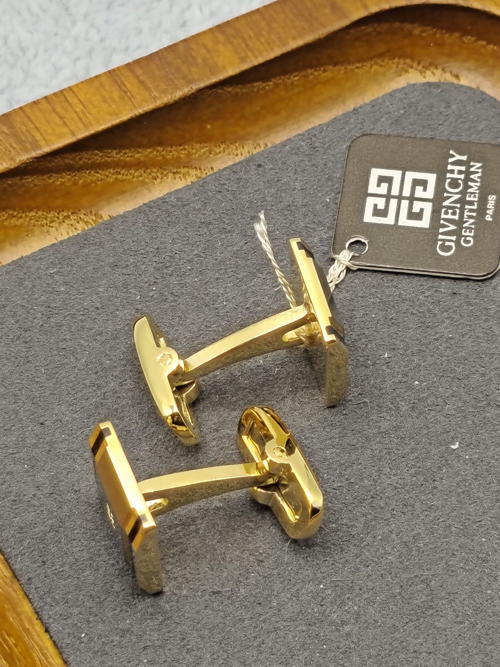 Givenchy Gold & Silver Tone Cufflinks & Tie Clip Set image 10
