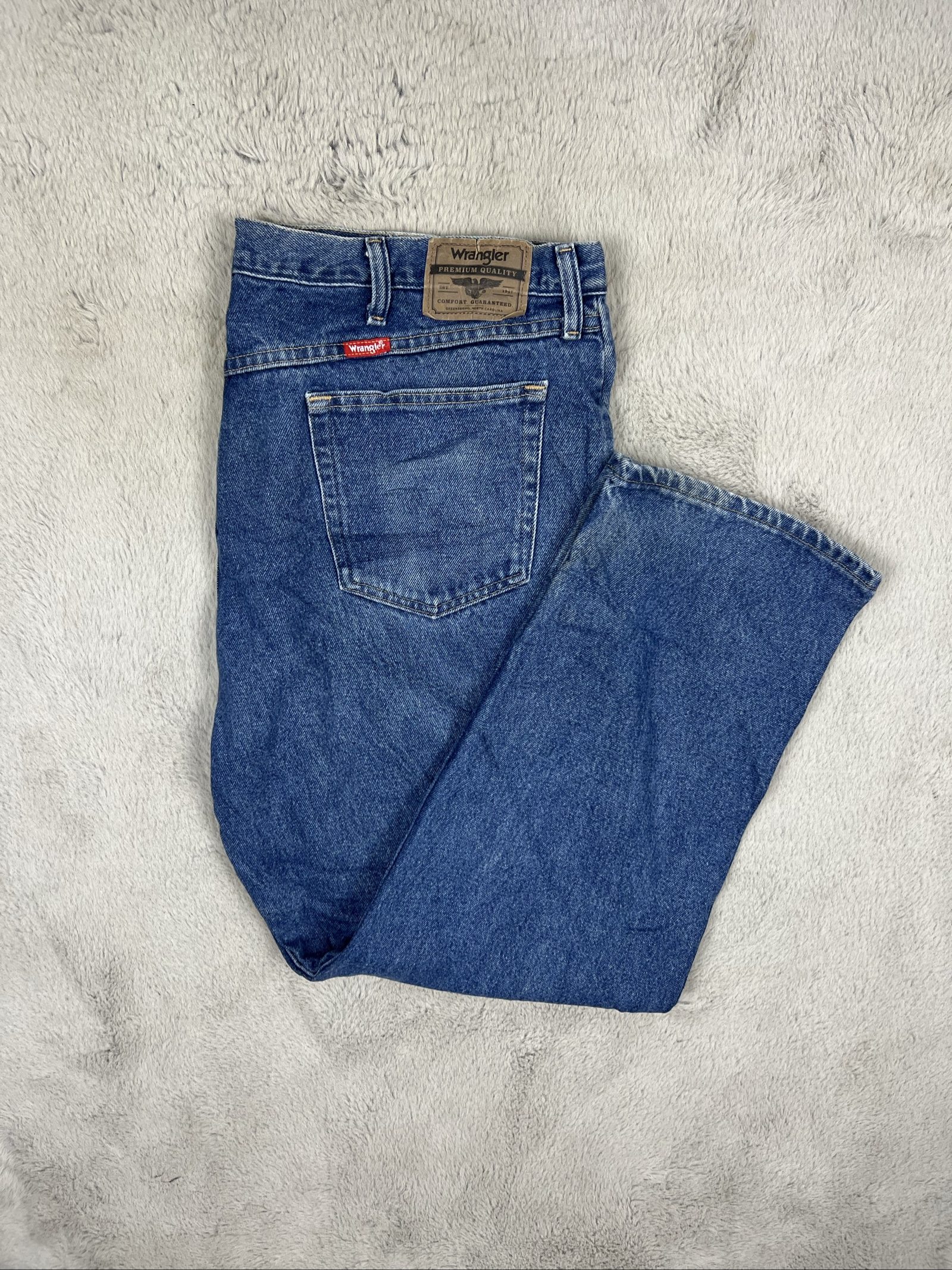 Vintage Wrangler 976TIDR Relaxed Fit Blue Denim Jeans W40 L42