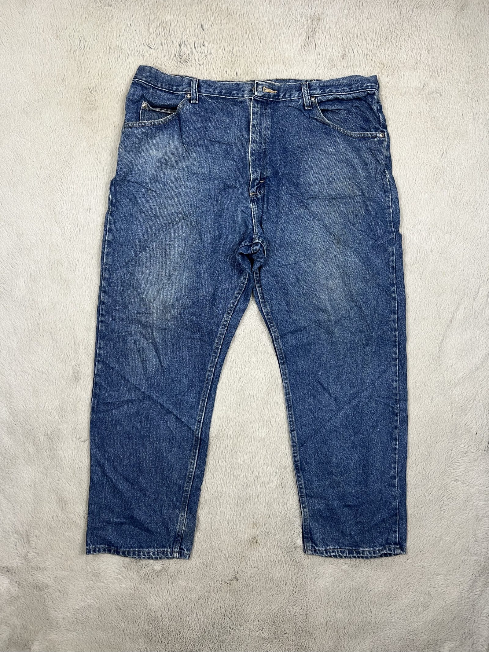 Vintage Wrangler 976TIDR Relaxed Fit Blue Denim Jeans W40 L42 image 3