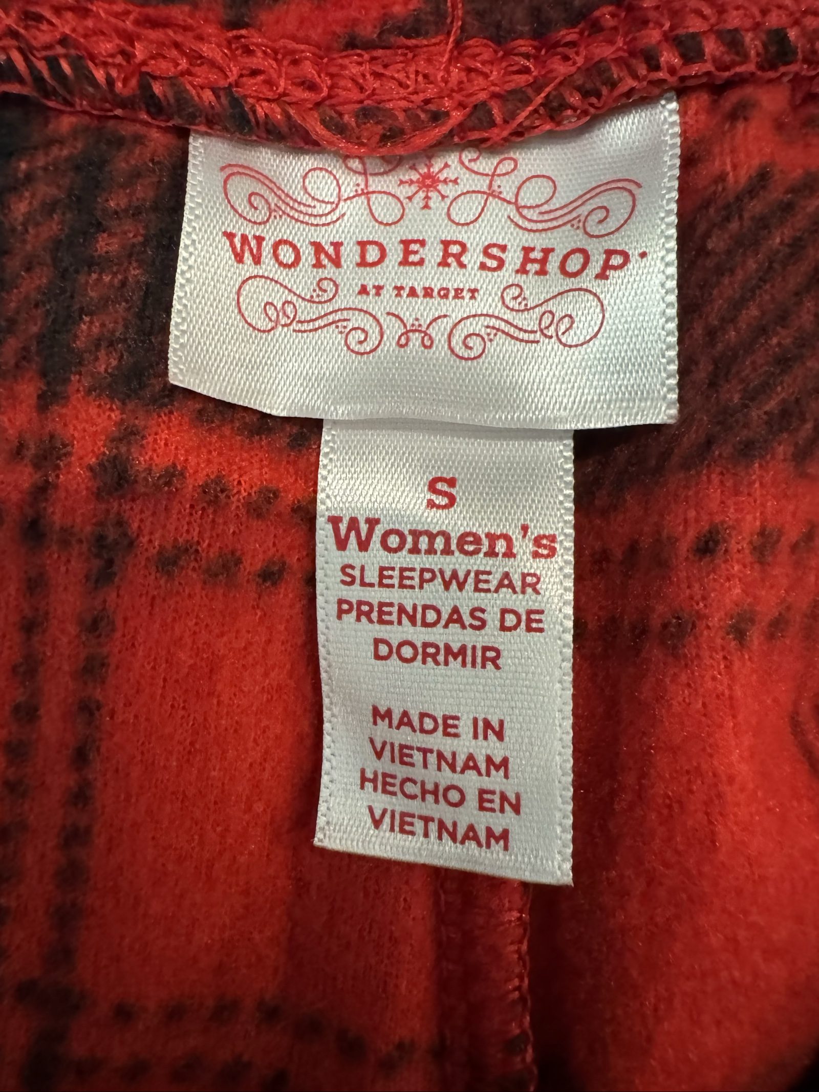 Women’s Wondershop PJ’s – Buffalo Red/Black Pattern – Small image 3