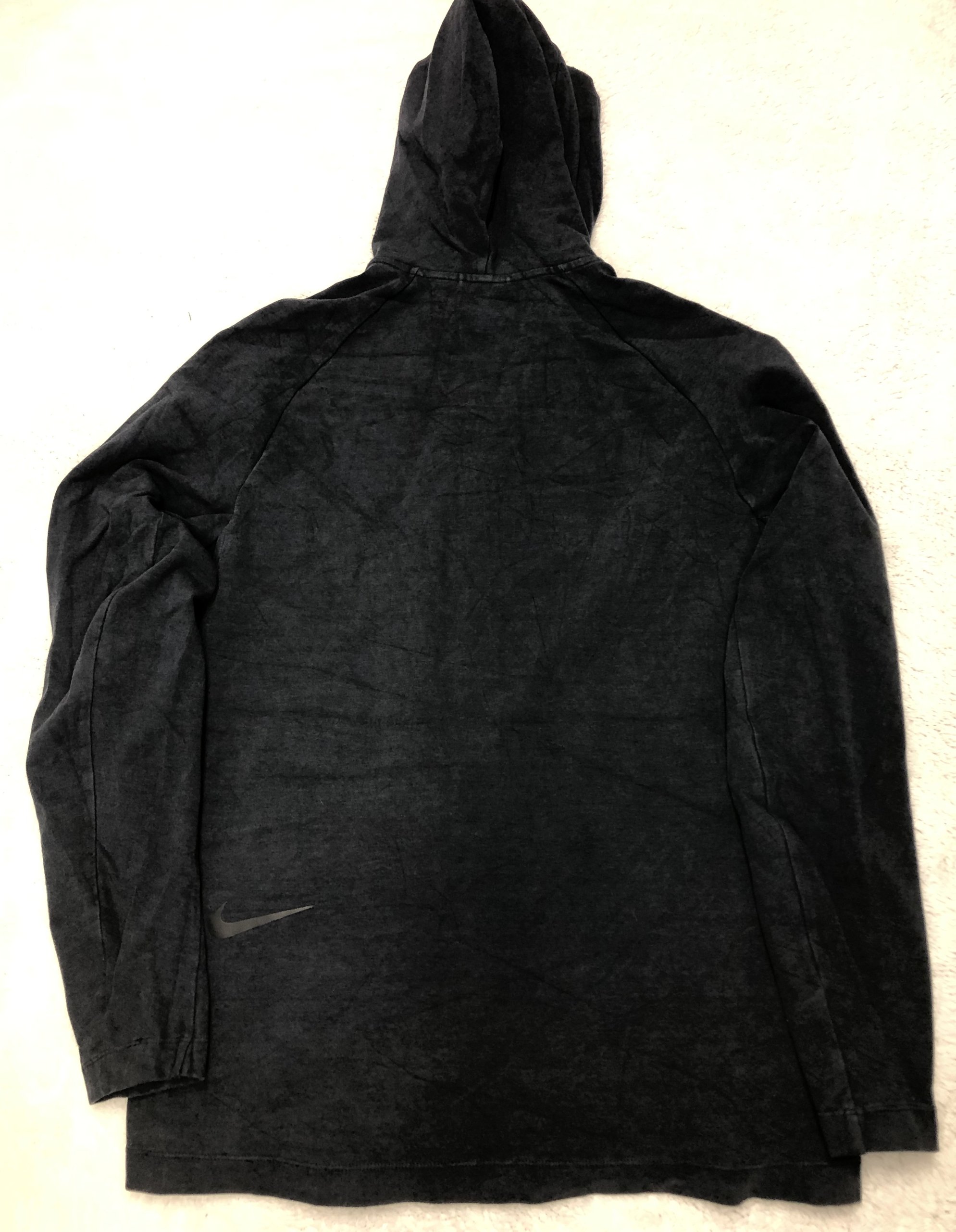 Black Nike Men's Softshell Jacket Medium with Zipper & Pockets image 2