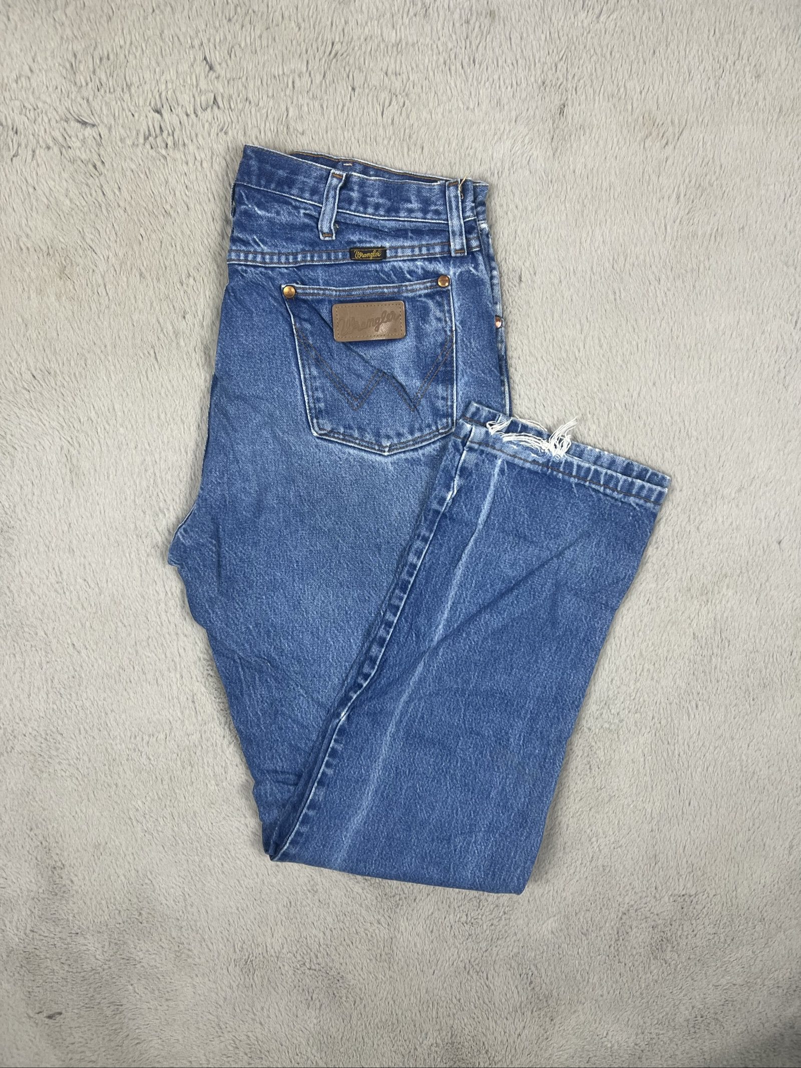Wrangler Blue Denim Jeans W34 L45 Used - Fair