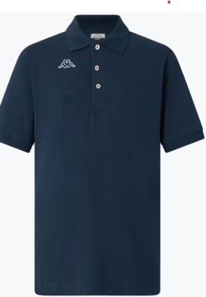 Polo Kappa Uomo Blu Navy Taglia XL Cotone 100%