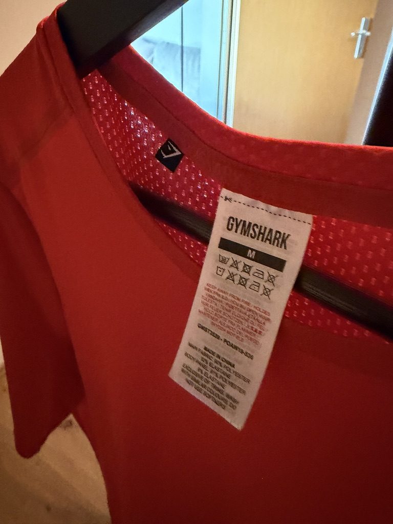 Gymshark Red Training T-Shirt Medium image 2