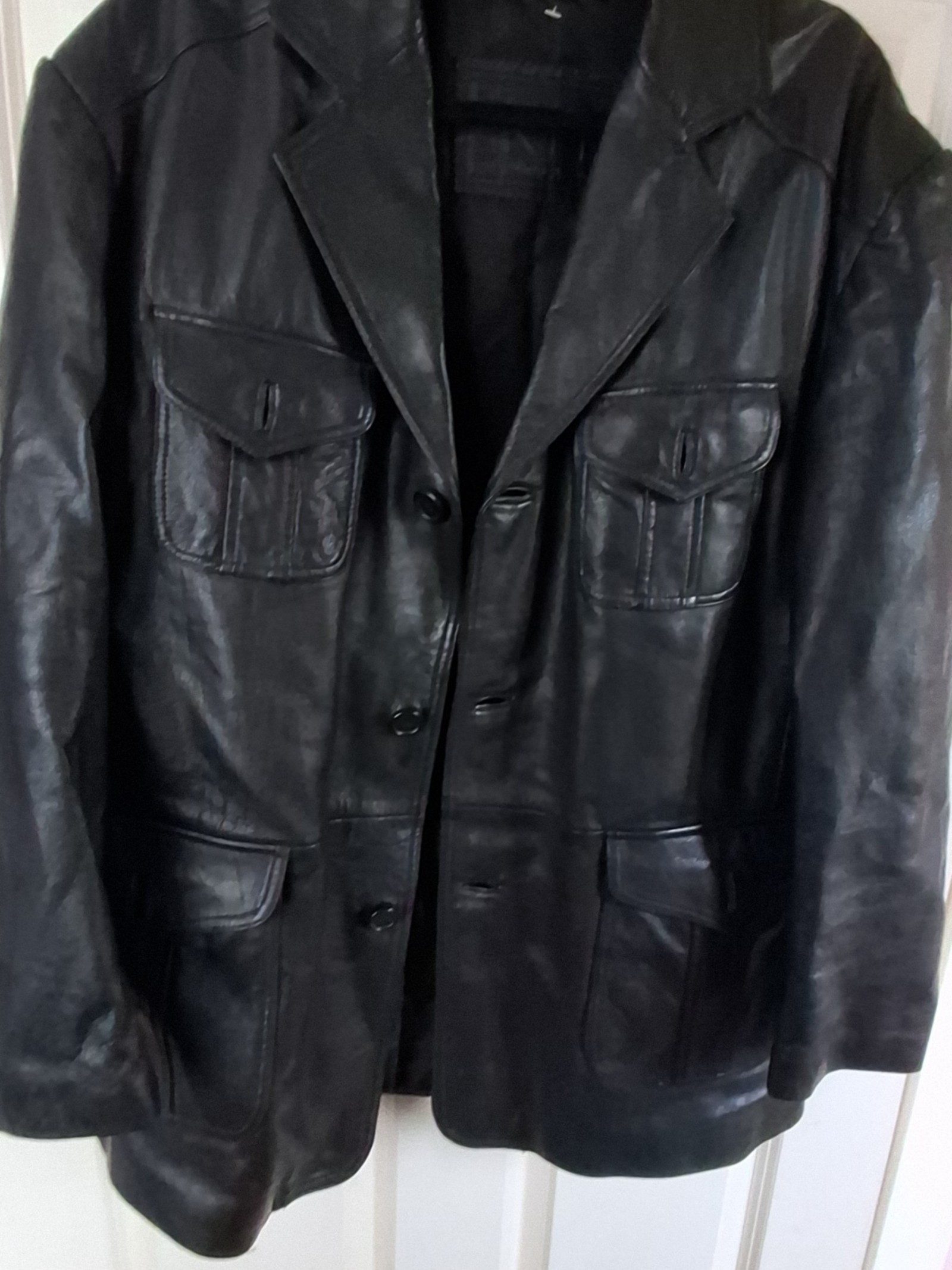 Kit Women's Black Leather Jacket Medium