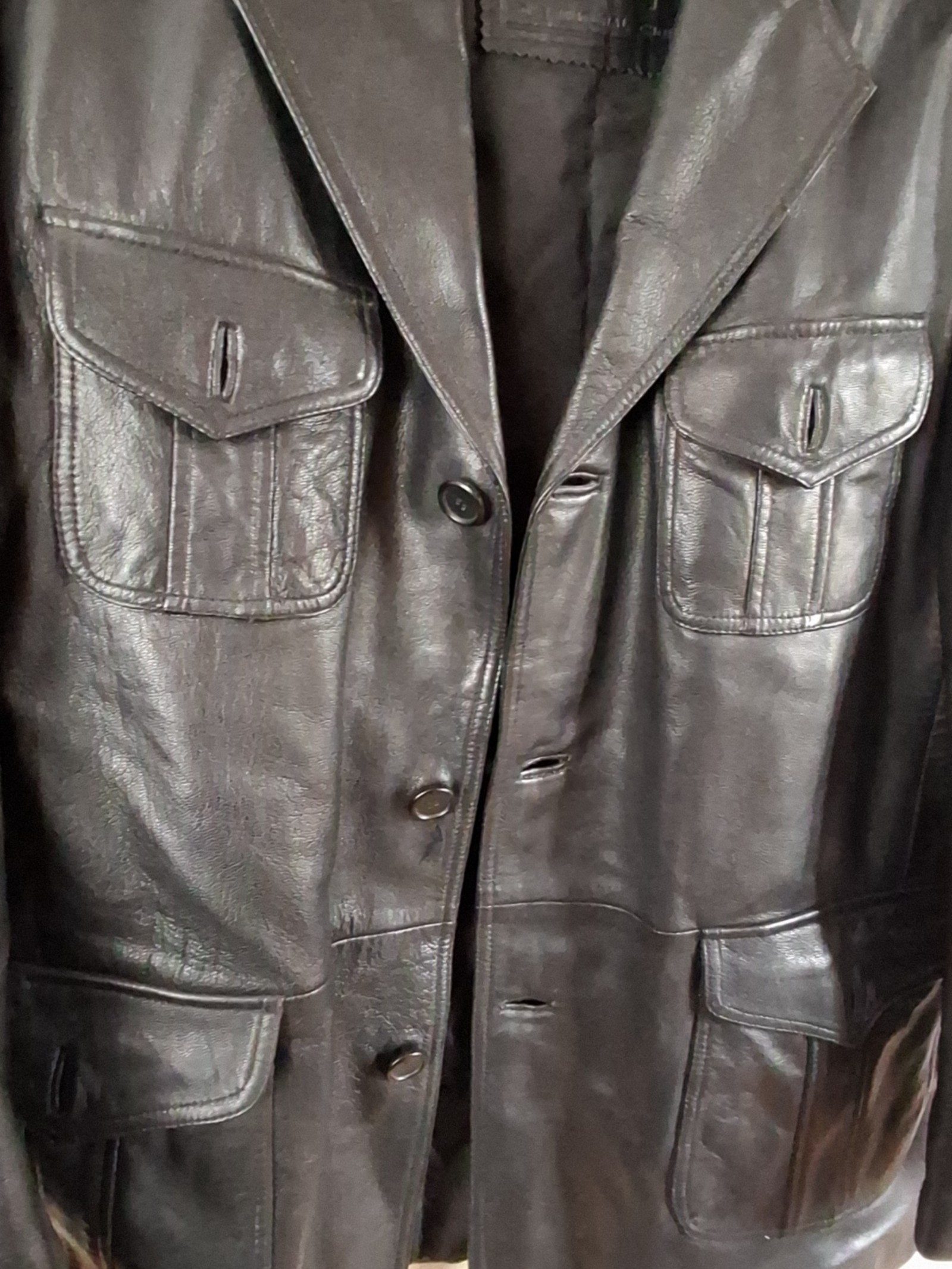 Kit Women's Black Leather Jacket Medium image 2