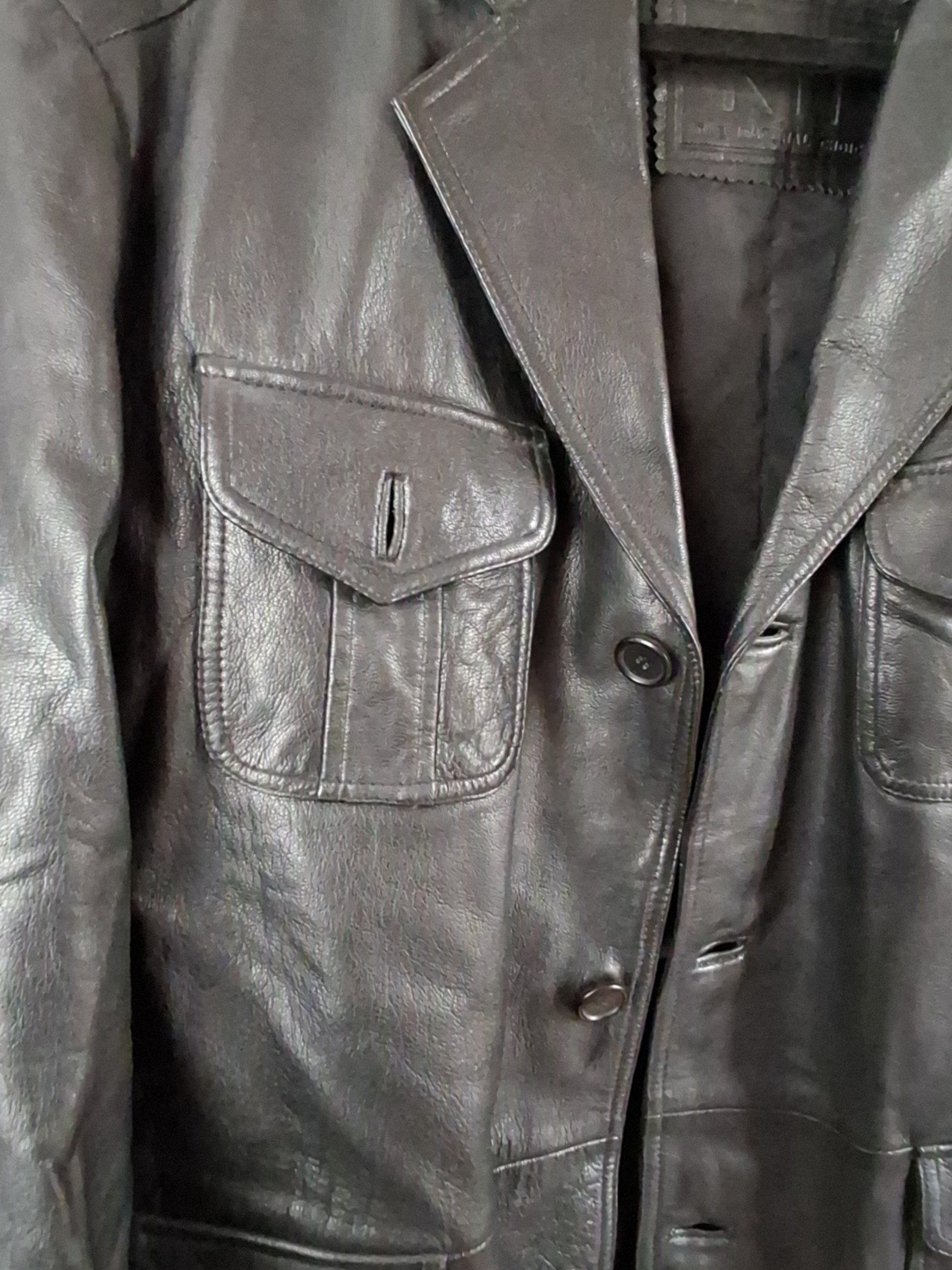 Kit Women's Black Leather Jacket Medium image 3