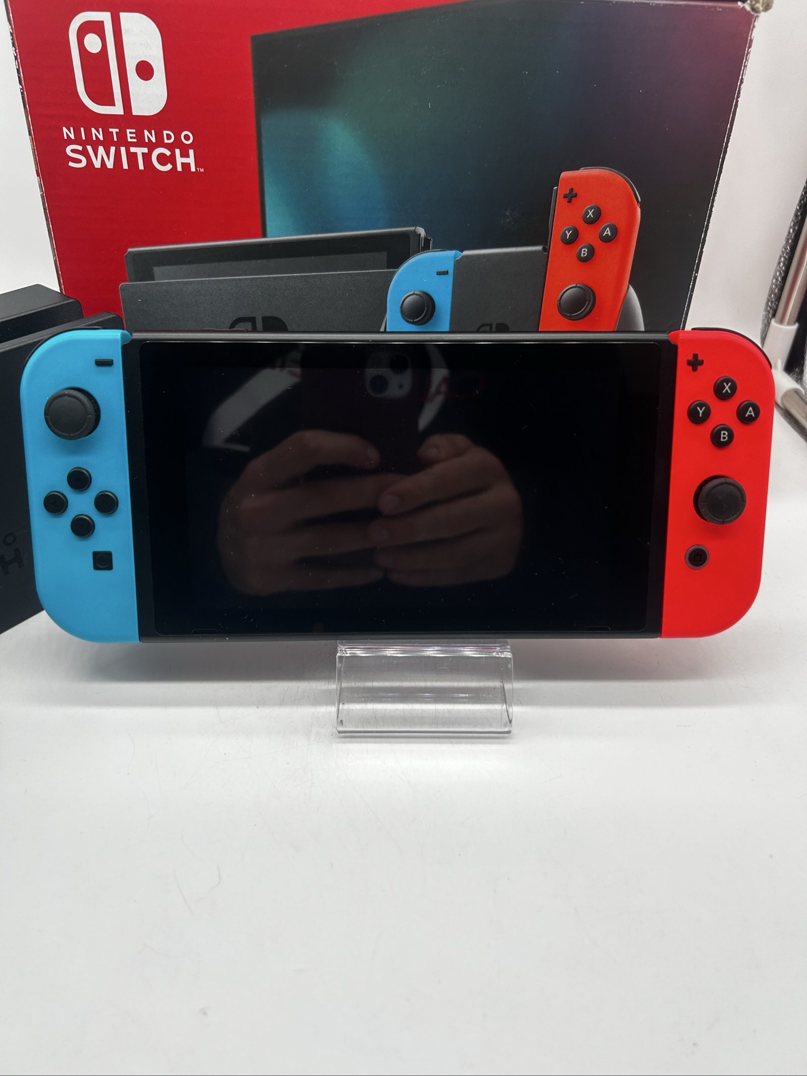 Nintendo Switch V2 Blu/Rossa + Scatola + Tutti Accessori Originali image 6