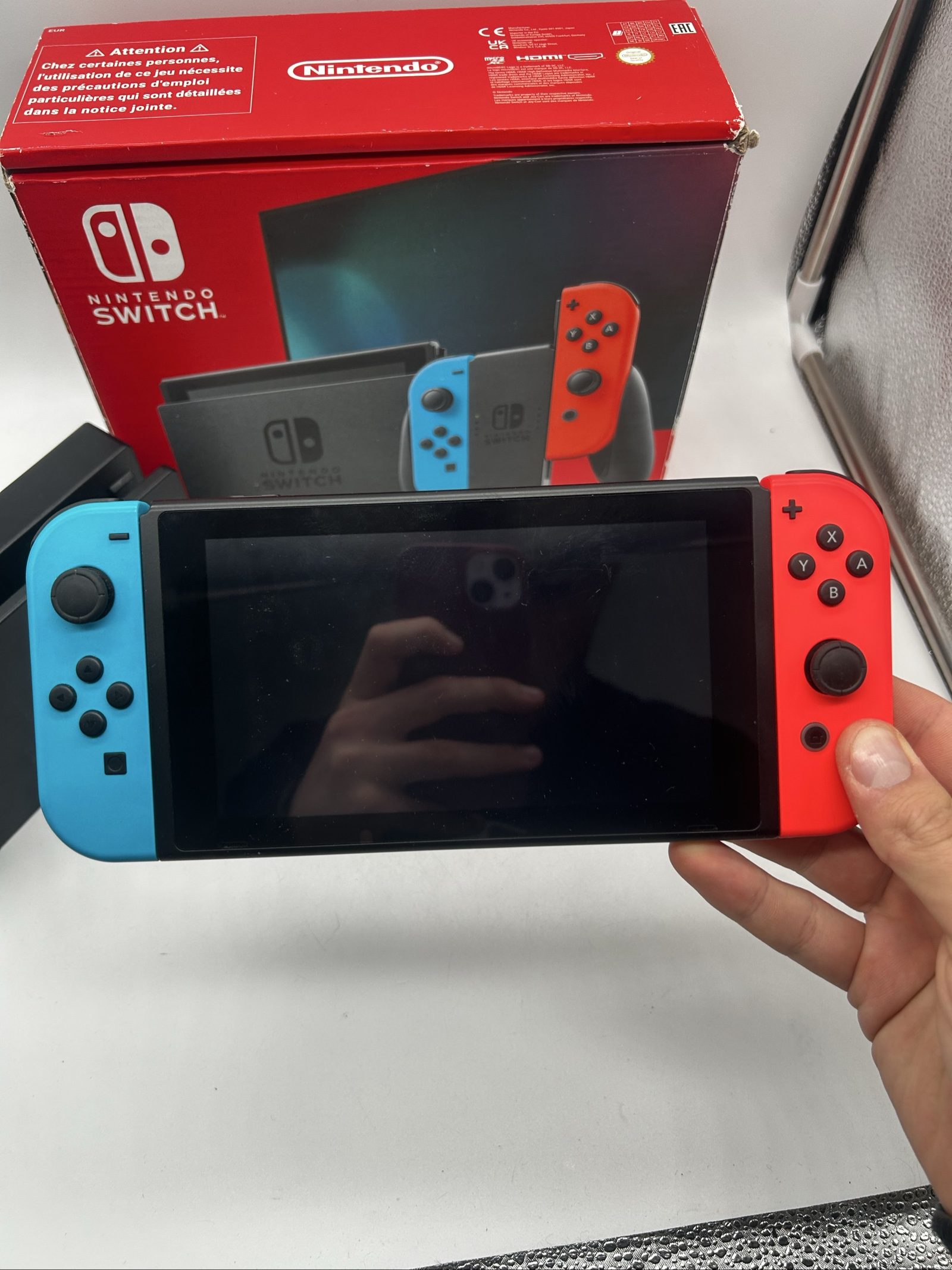 Nintendo Switch V2 Blu/Rossa + Scatola + Tutti Accessori Originali image 7