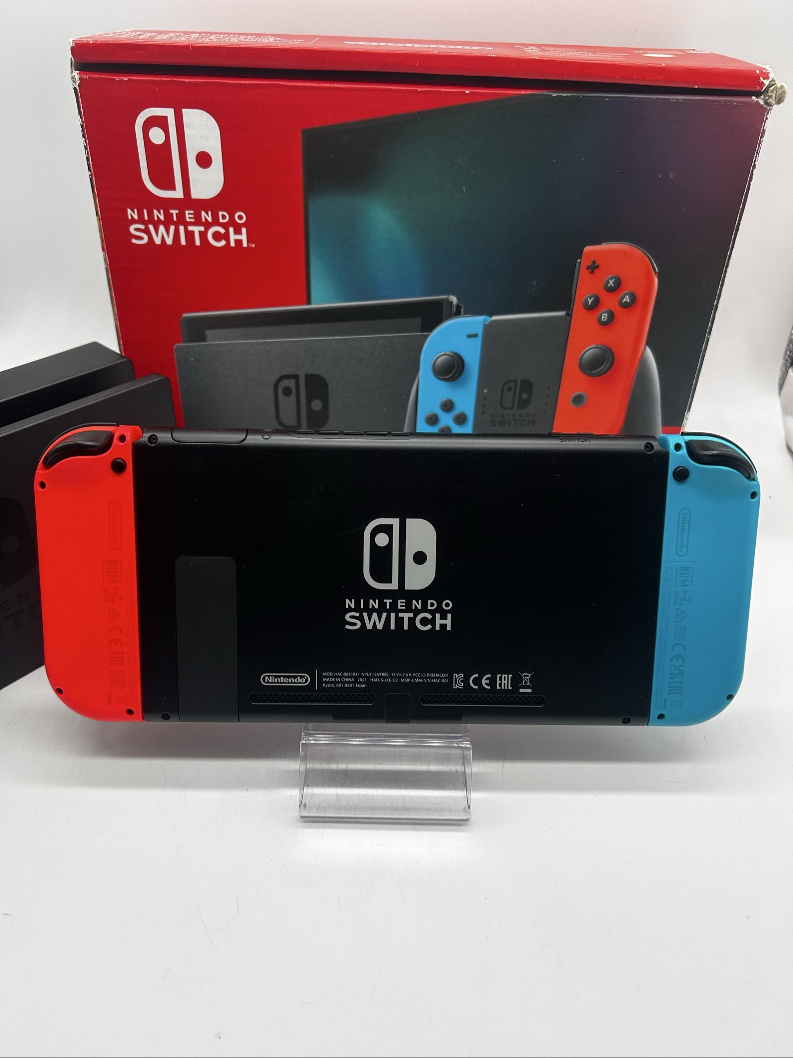 Nintendo Switch V2 Blu/Rossa + Scatola + Tutti Accessori Originali image 9