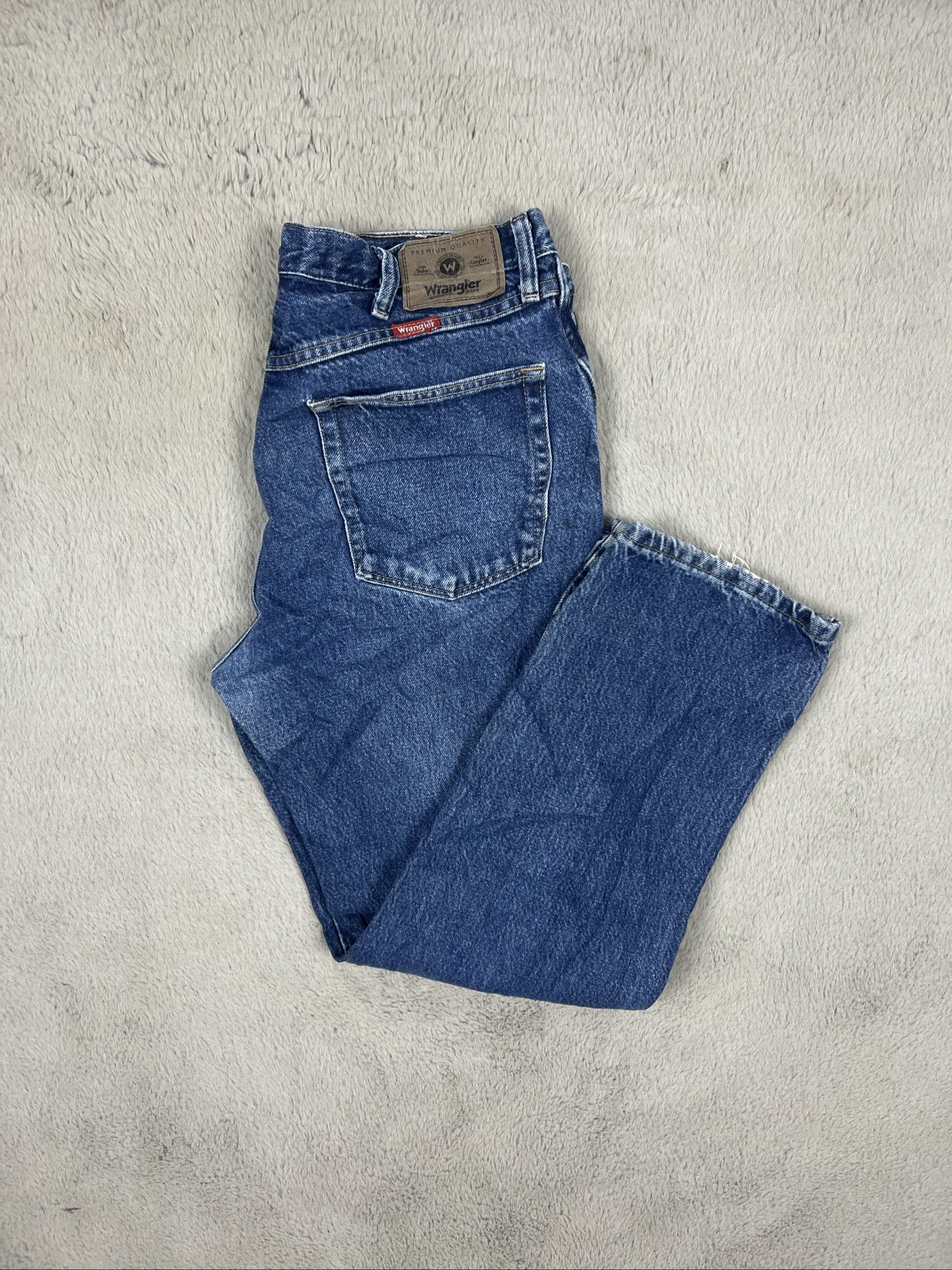 Wrangler Blue Denim Jeans Mens W32 L39 Regular Fit Vintage Y2K