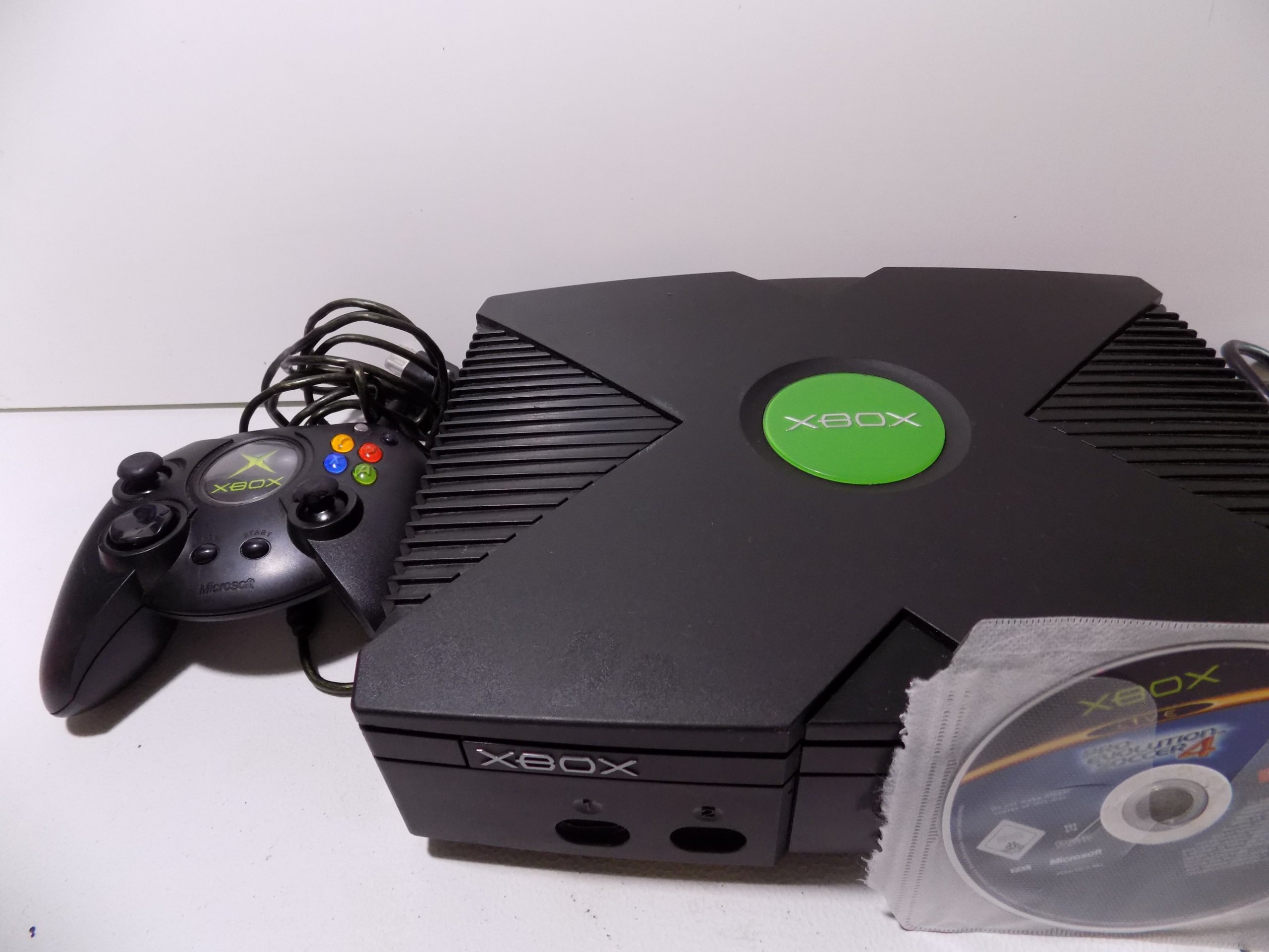 Microsoft Xbox Nero Console con Controller e Gioco Pro Evolution Soccer 4 image 4