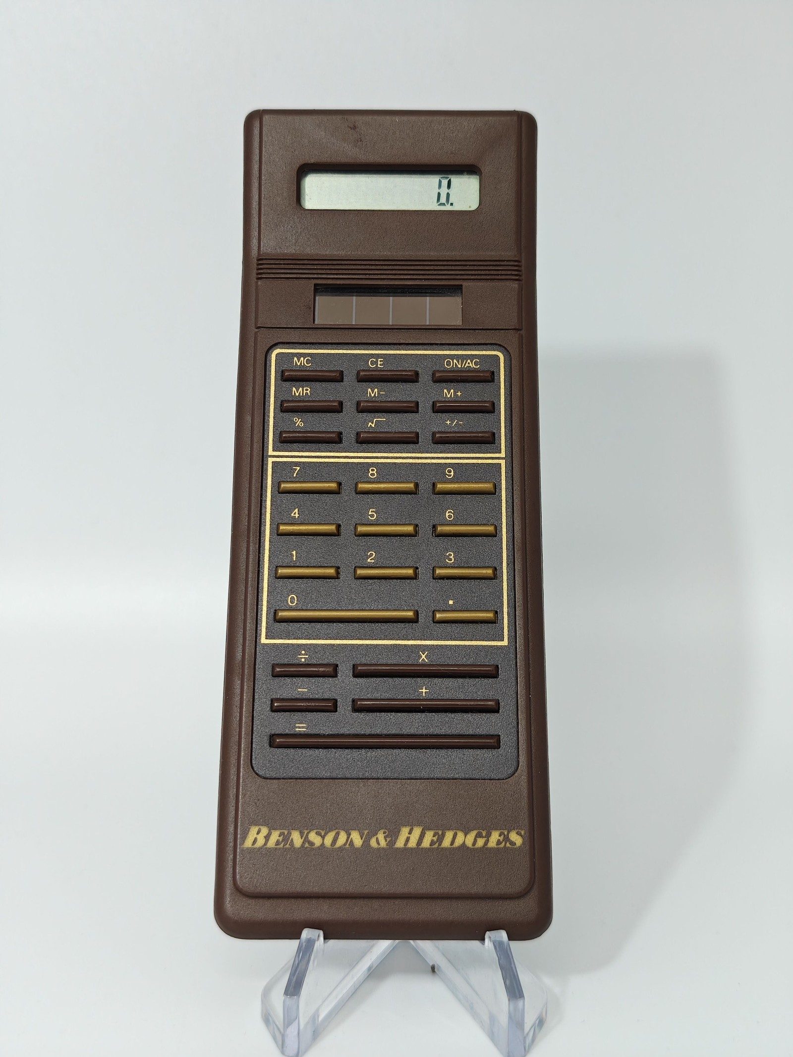 Benson & Hedges Brown Solar-Powered Calculator
