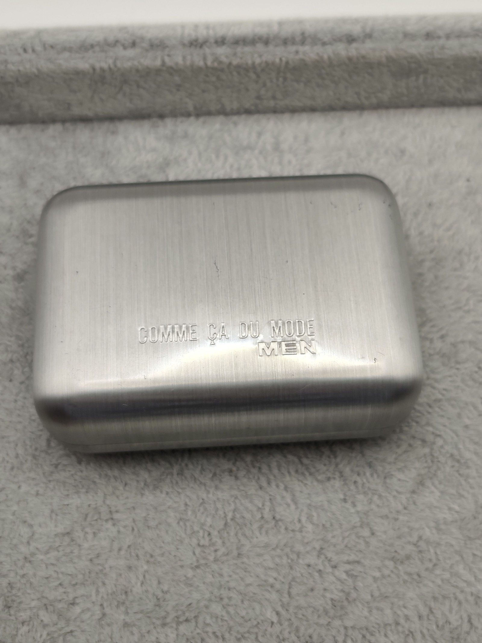 Comme Ça Du Mode Men Silver Rectangular Cufflinks image 2