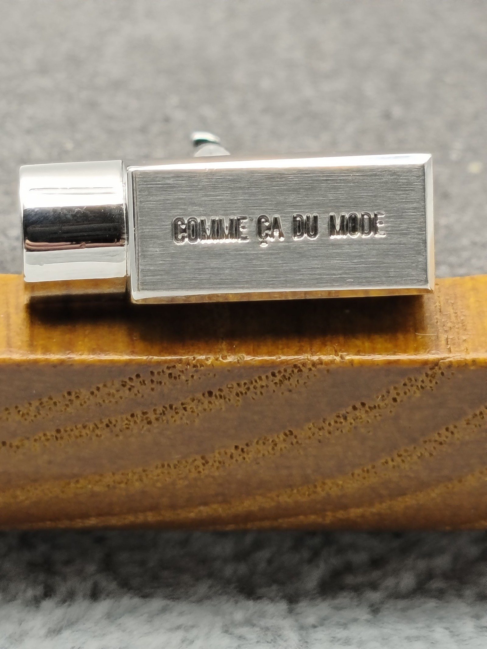 Comme Ça Du Mode Men Silver Rectangular Cufflinks image 5