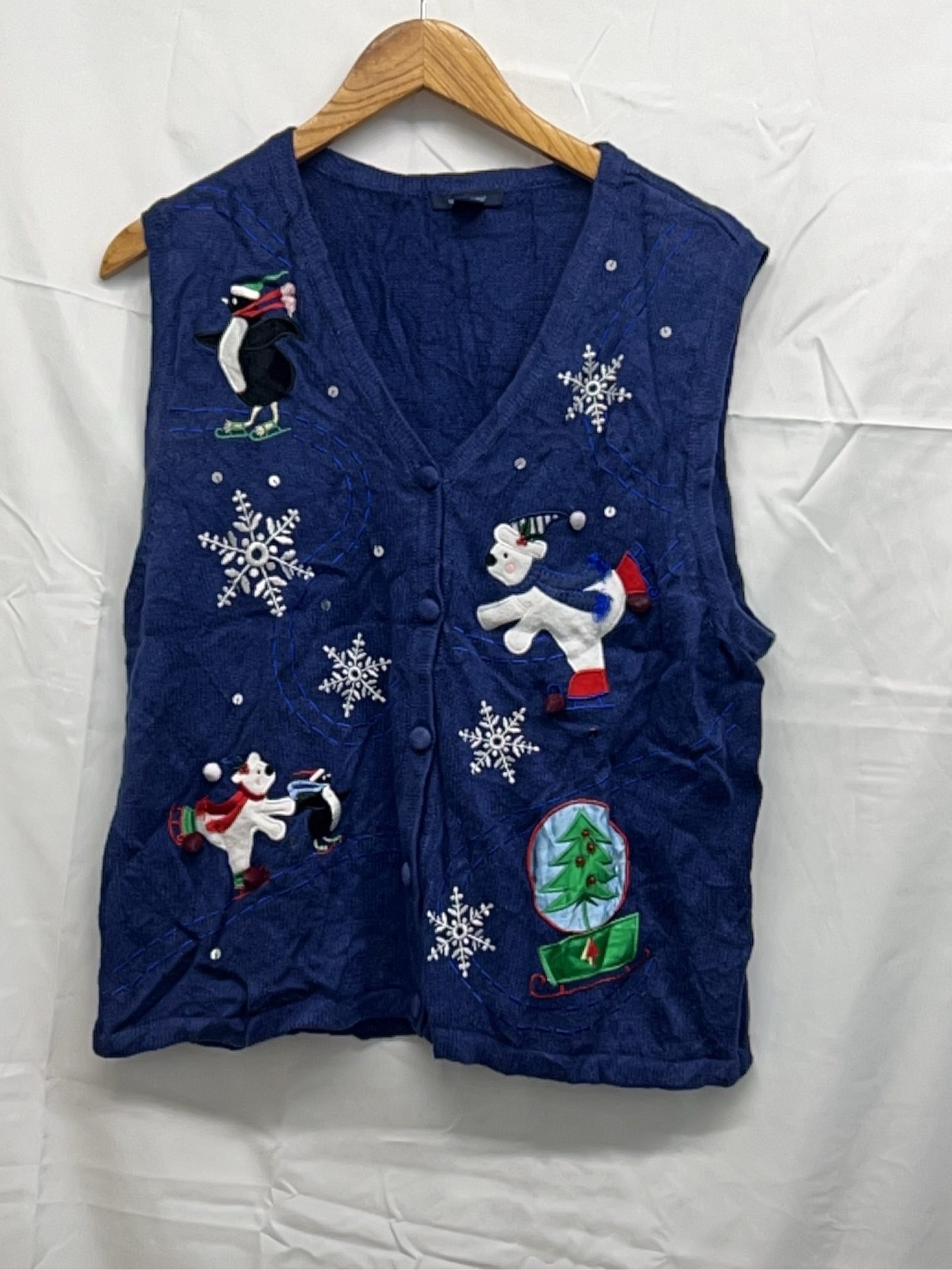 Westbound Christmas Embroidered Waistcoat – Size L