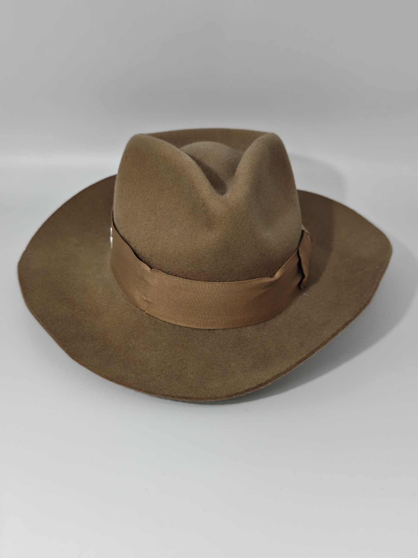 Gatsby Brown Wool Fedora Hat Medium 56cm