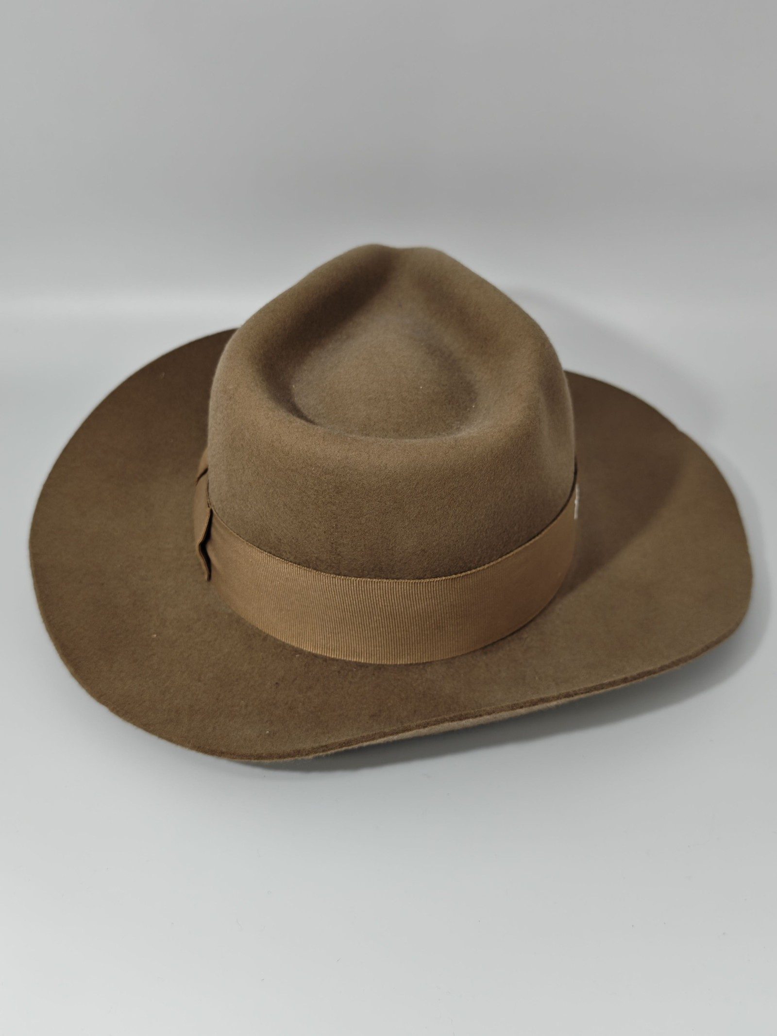 Gatsby Brown Wool Fedora Hat Medium 56cm image 3