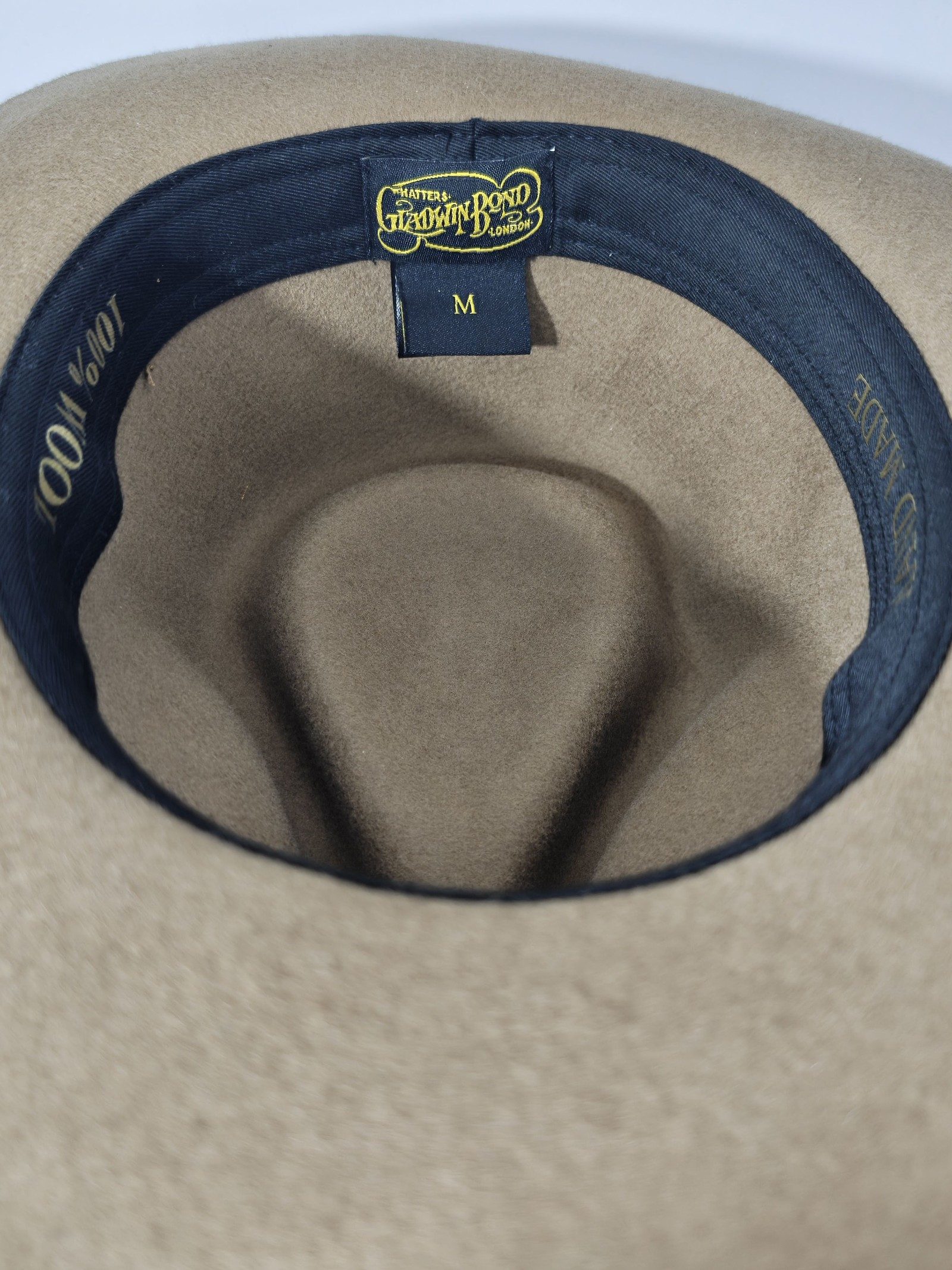 Gatsby Brown Wool Fedora Hat Medium 56cm image 5