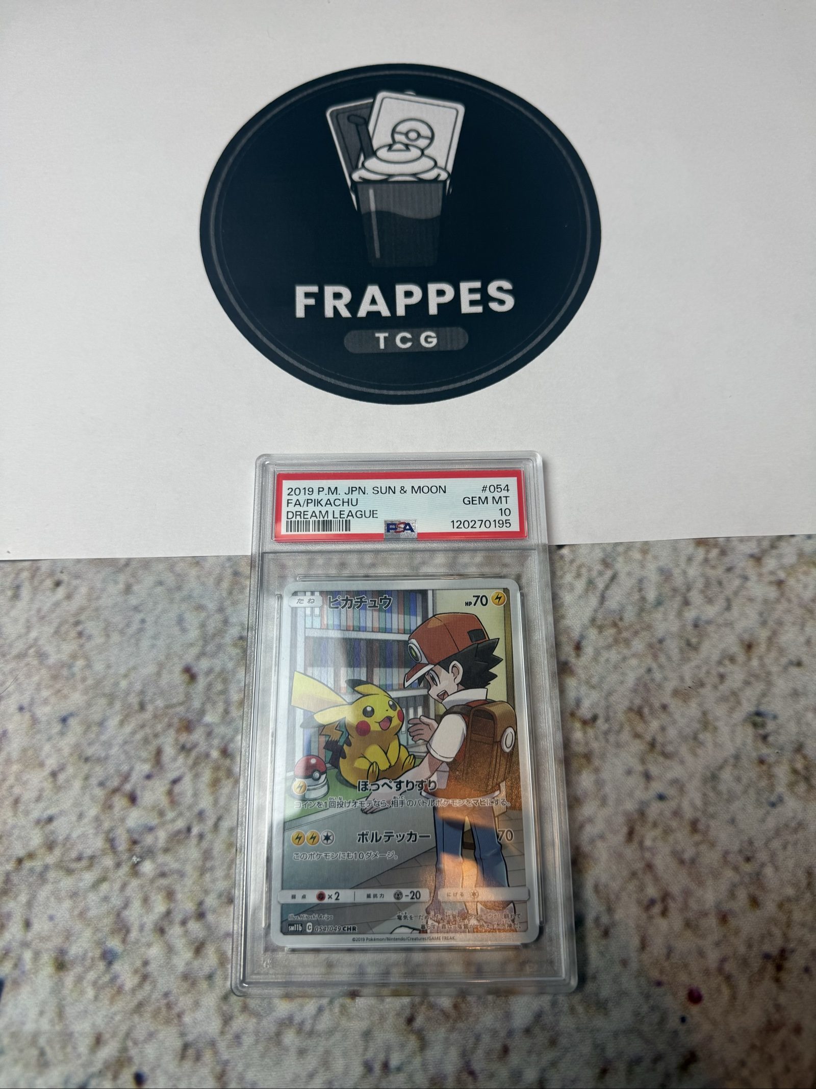 2019 Pokemon Japanese Sun & Moon Dream League #054 FA Pikachu PSA 10 GEM MINT image 4