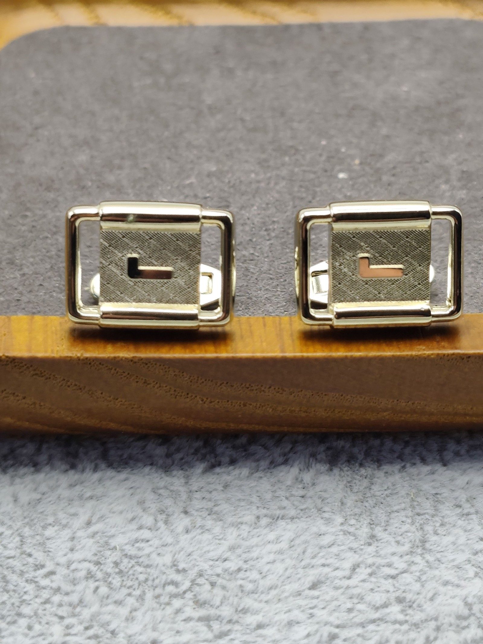 Lancel Silver Cufflinks & Tie Clip Set image 4