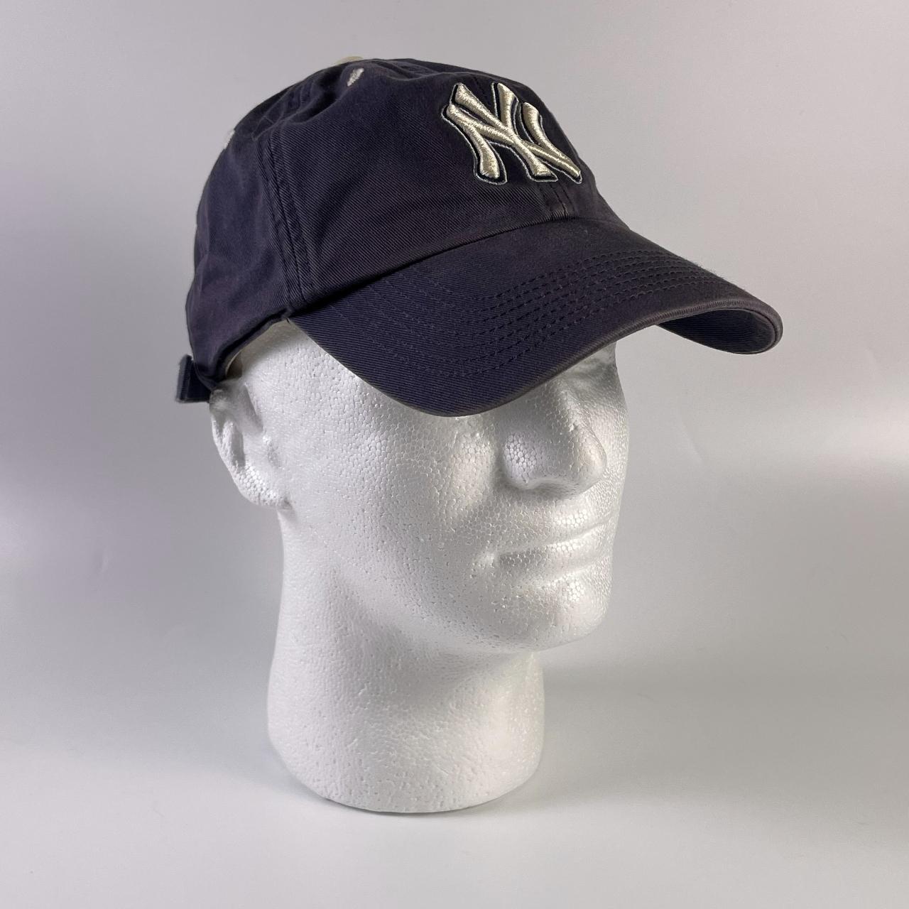 Vintage 90s New York Yankees Twins Enterprise Strapback Hat Navy