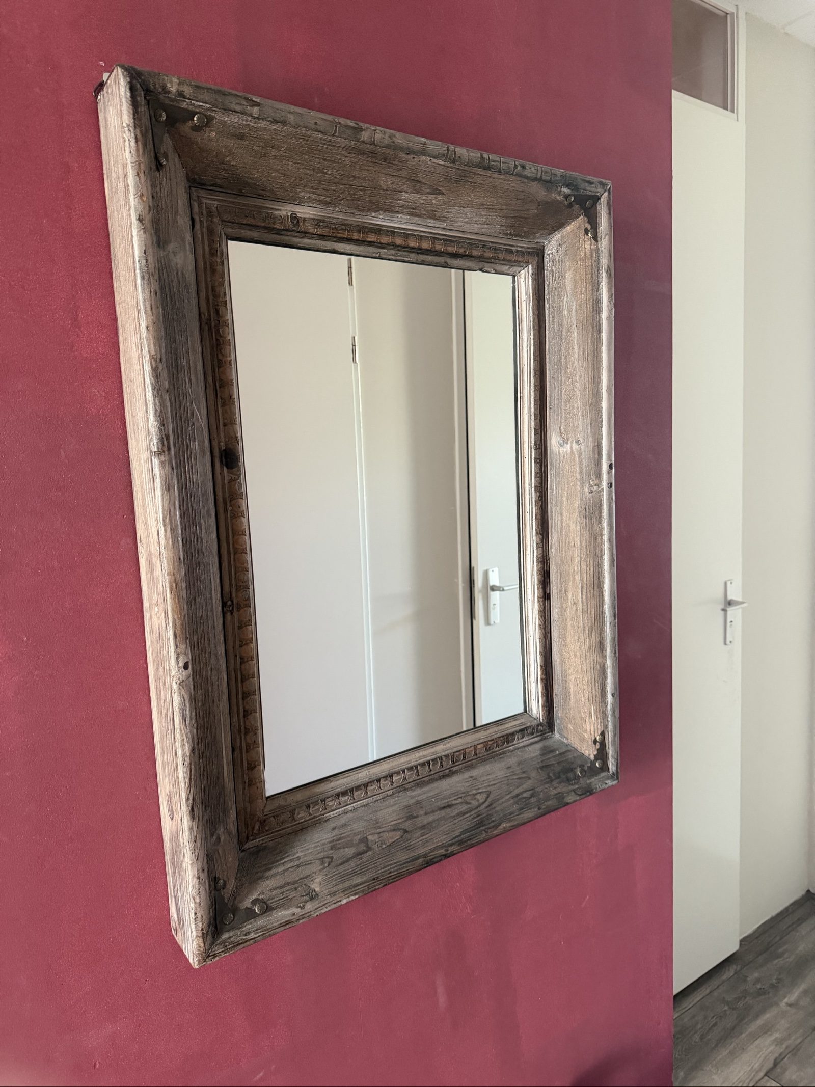 Rustieke Houten Wandspiegel Bali stijl