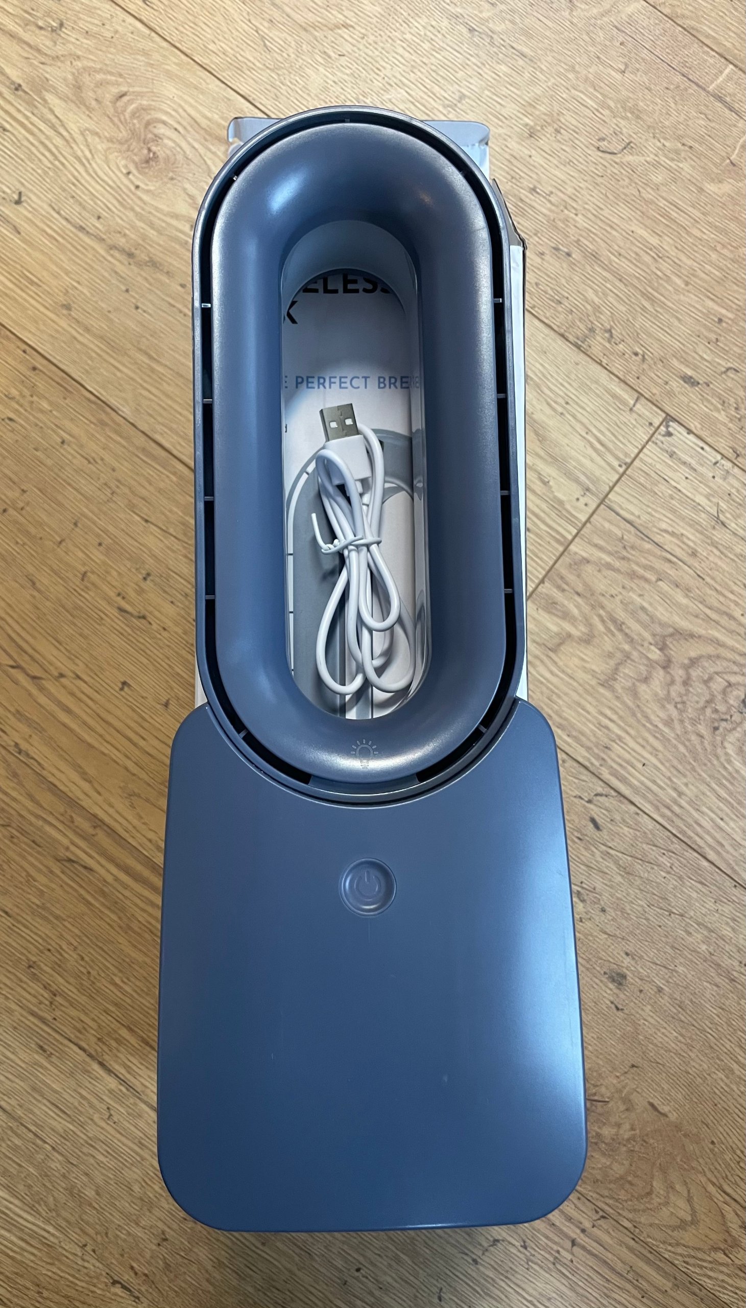 Nor-tec Bladeless Desk Fan – Bladloze Tafelventilator met 11 LED Kleuren (Nieuw in Doos) image 2