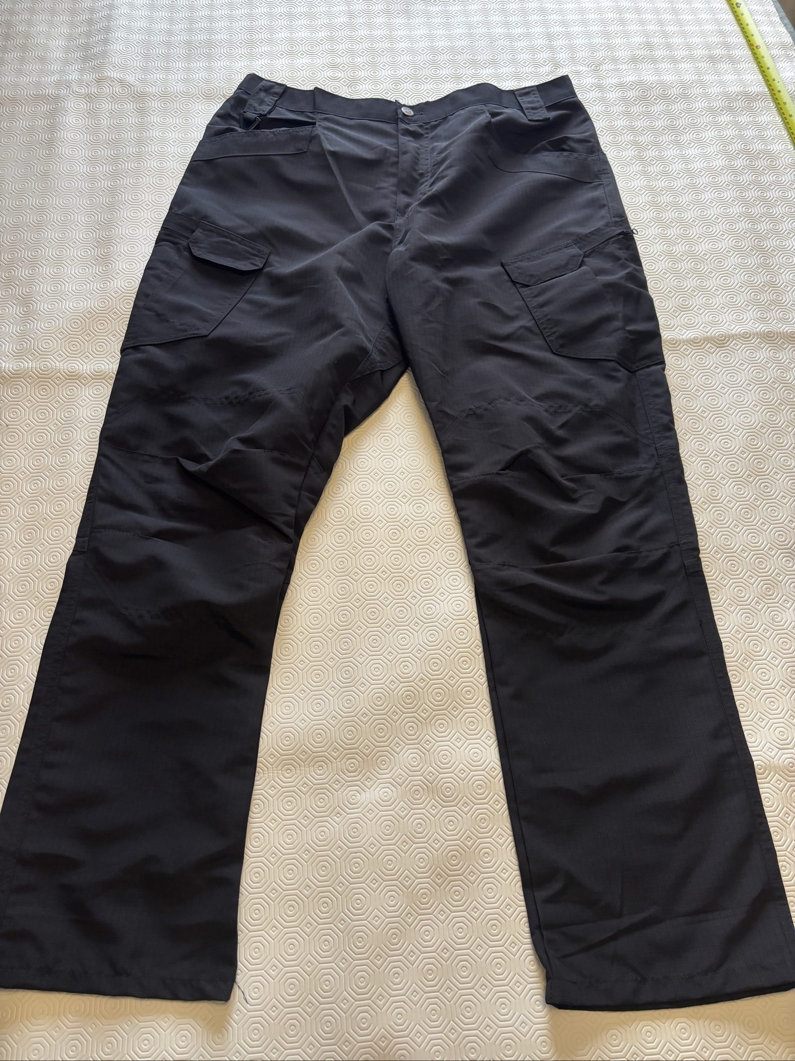 Black Cargo Denim Jeans UK 34 Excellent Condition