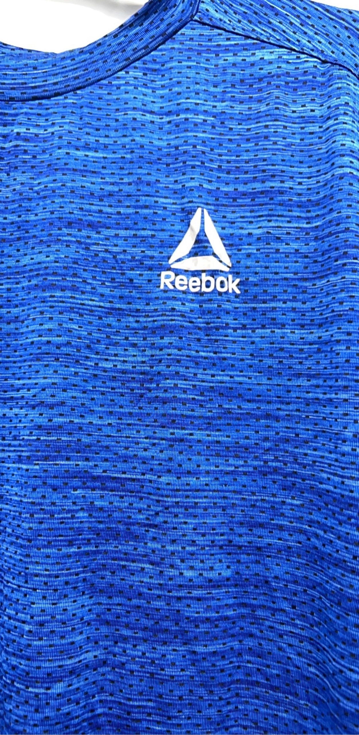 Reebok Blue Marl Athletic Training T-Shirt – Small image 3