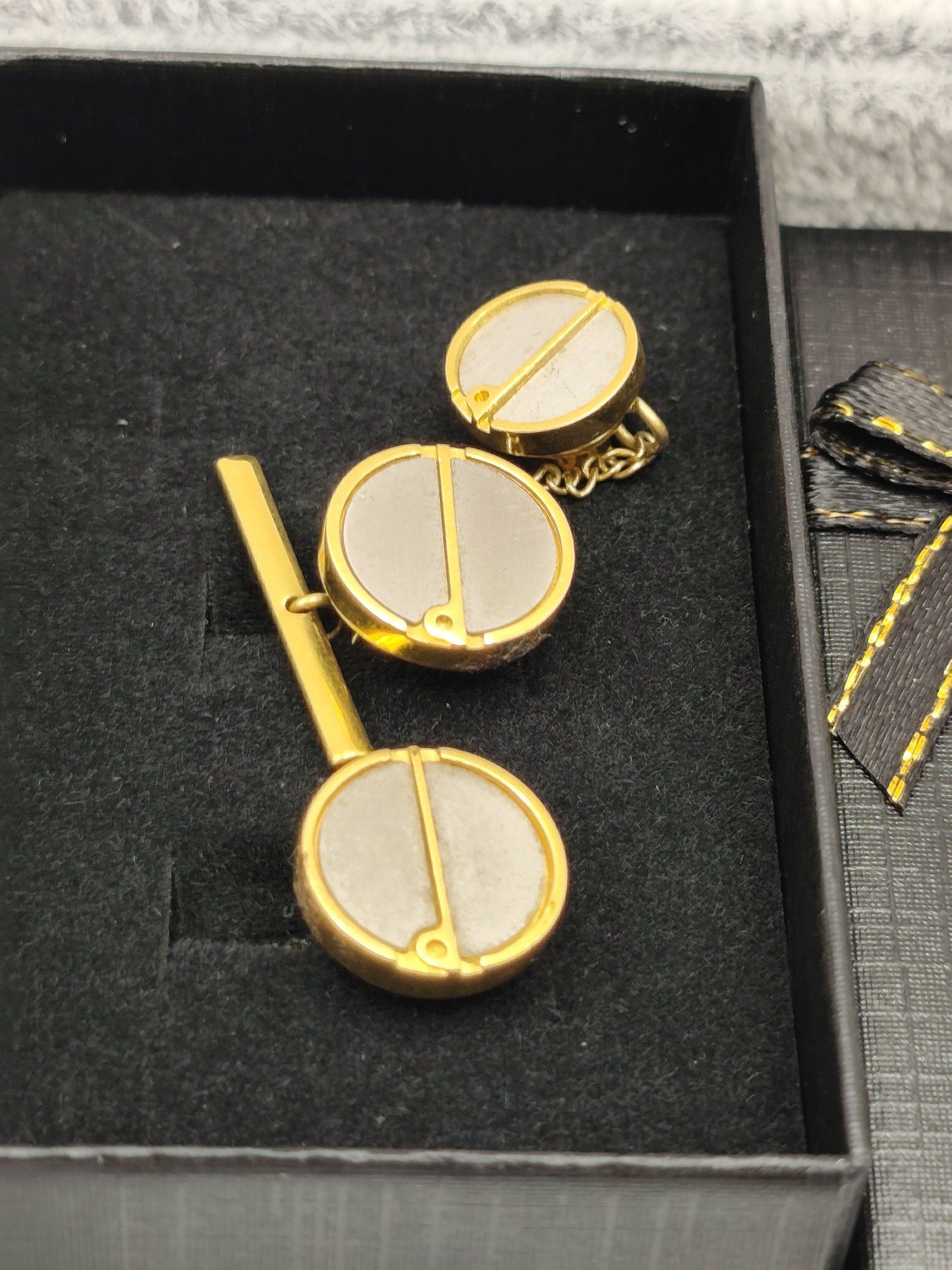 Dunhill Gold & Silver tone Round Cufflinks image 2