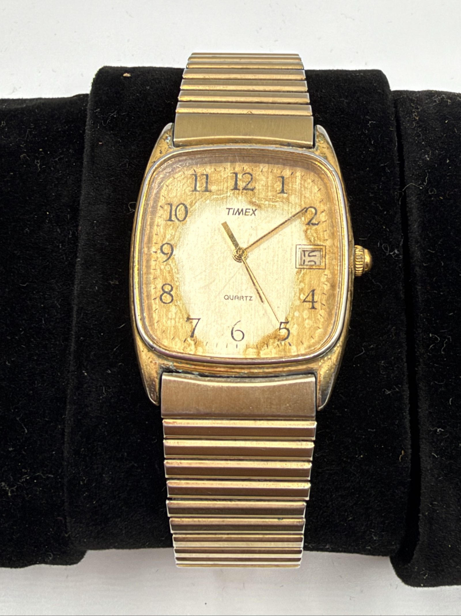 Timex Gold Tone Quartz Men's Watch with Date