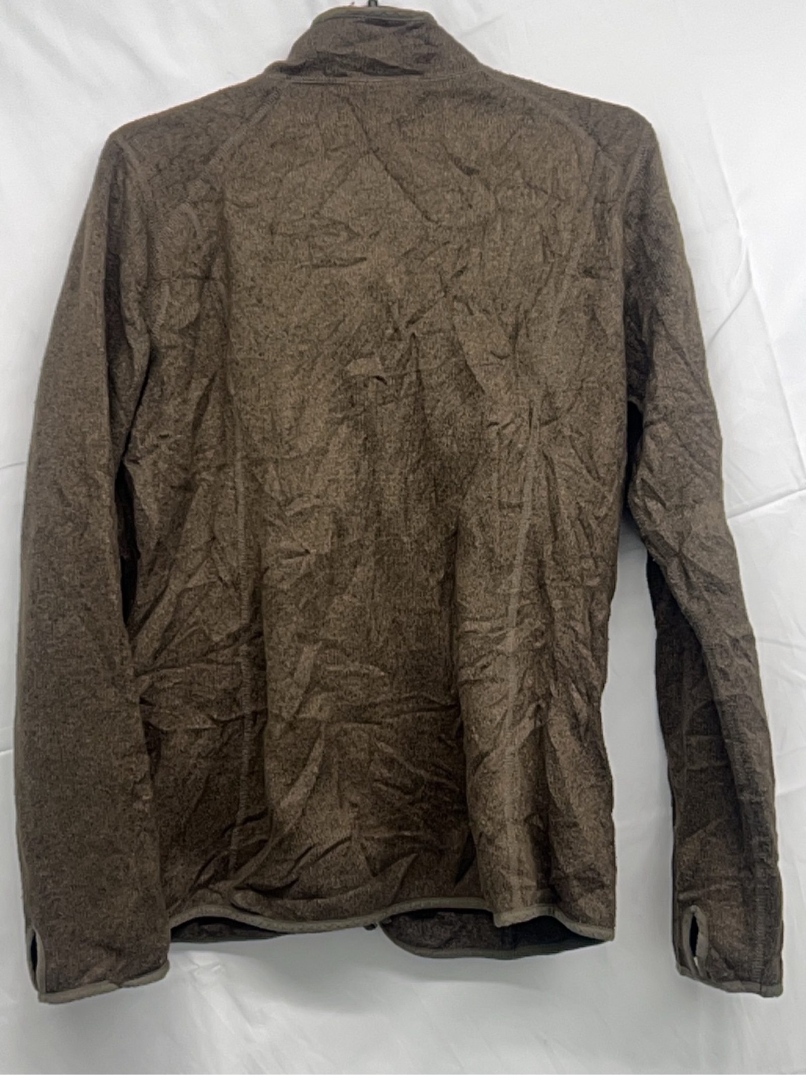 The North Face Women's XL Brown Khaki Zip Up Fleece Jacket image 3