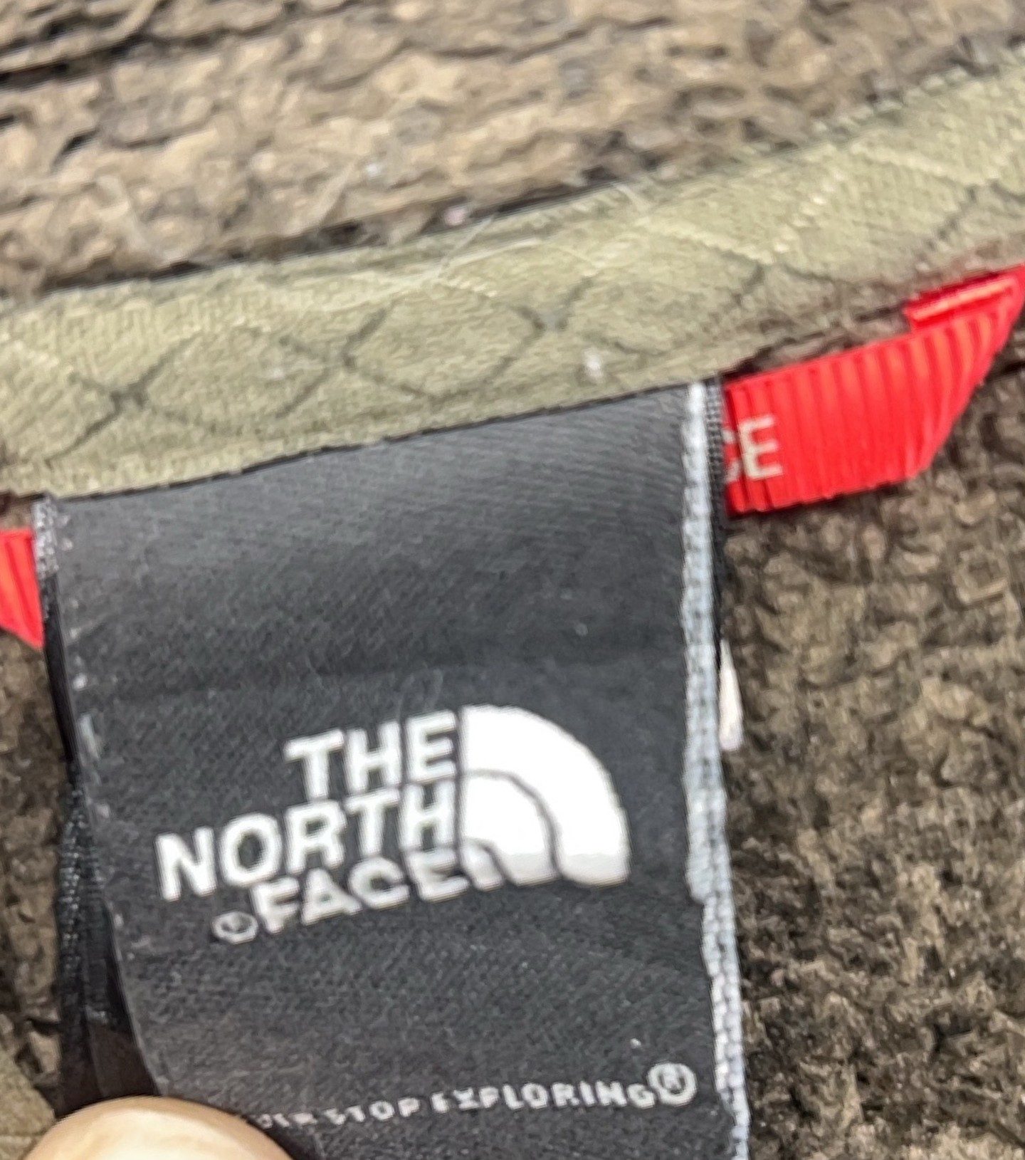 The North Face Women's XL Brown Khaki Zip Up Fleece Jacket image 4