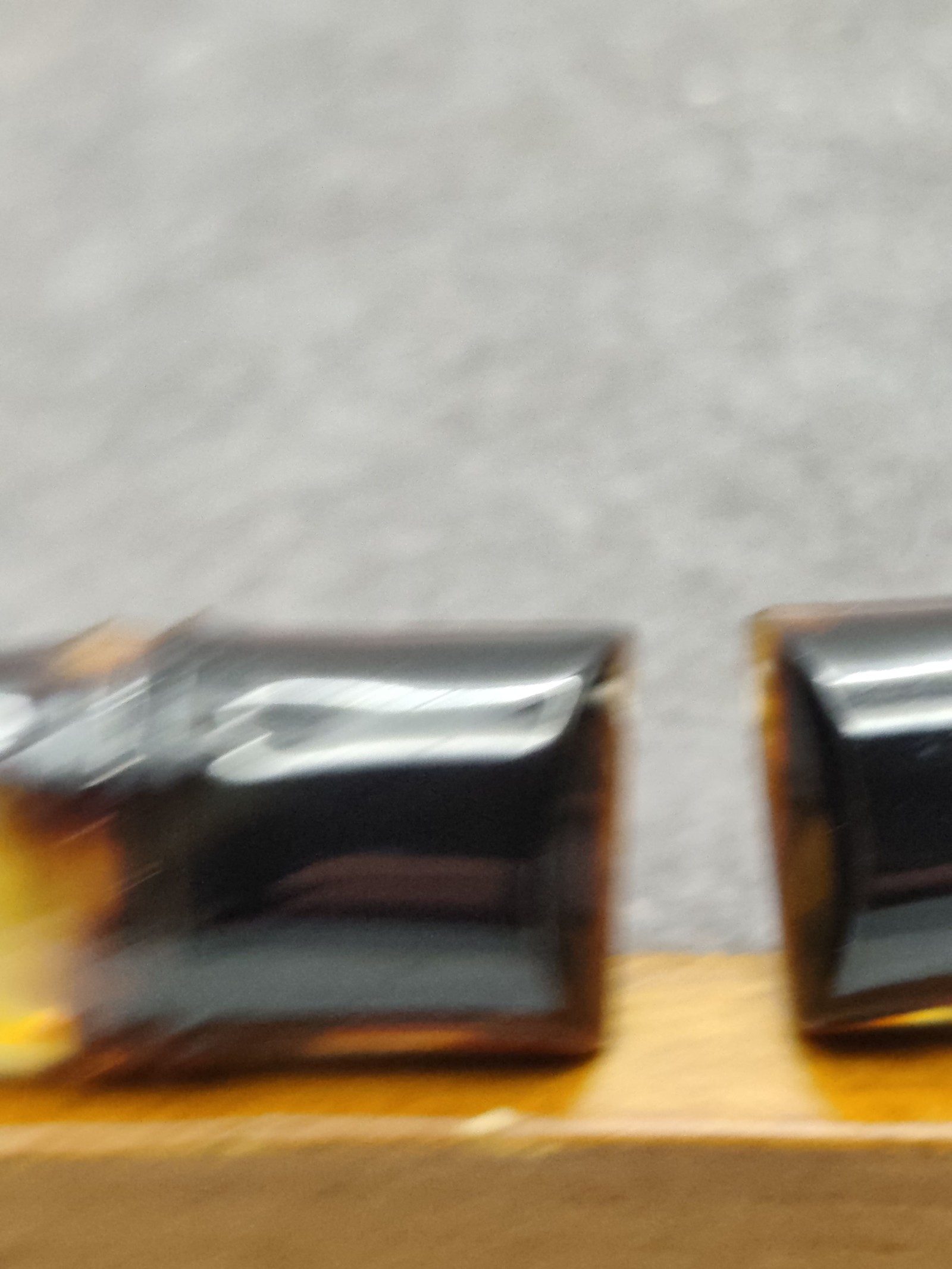 Tortoiseshell Patterned Rectangular Cufflinks with Silver Tone Backing image 5