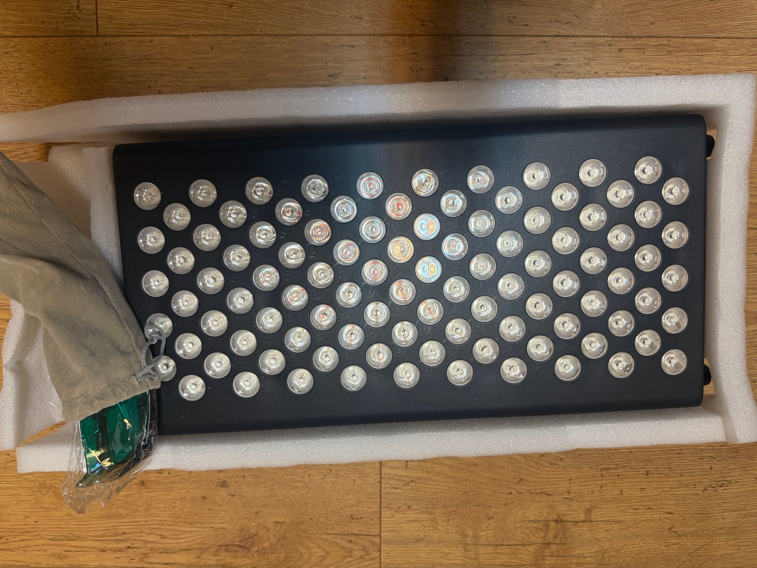 Nieuw: Rood Licht Therapie Paneel 500W – 100 LEDs (660nm & 850nm) + Beschermbril